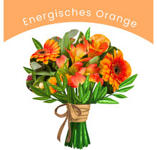 Oranger Saisonaler Blumenstrauß
