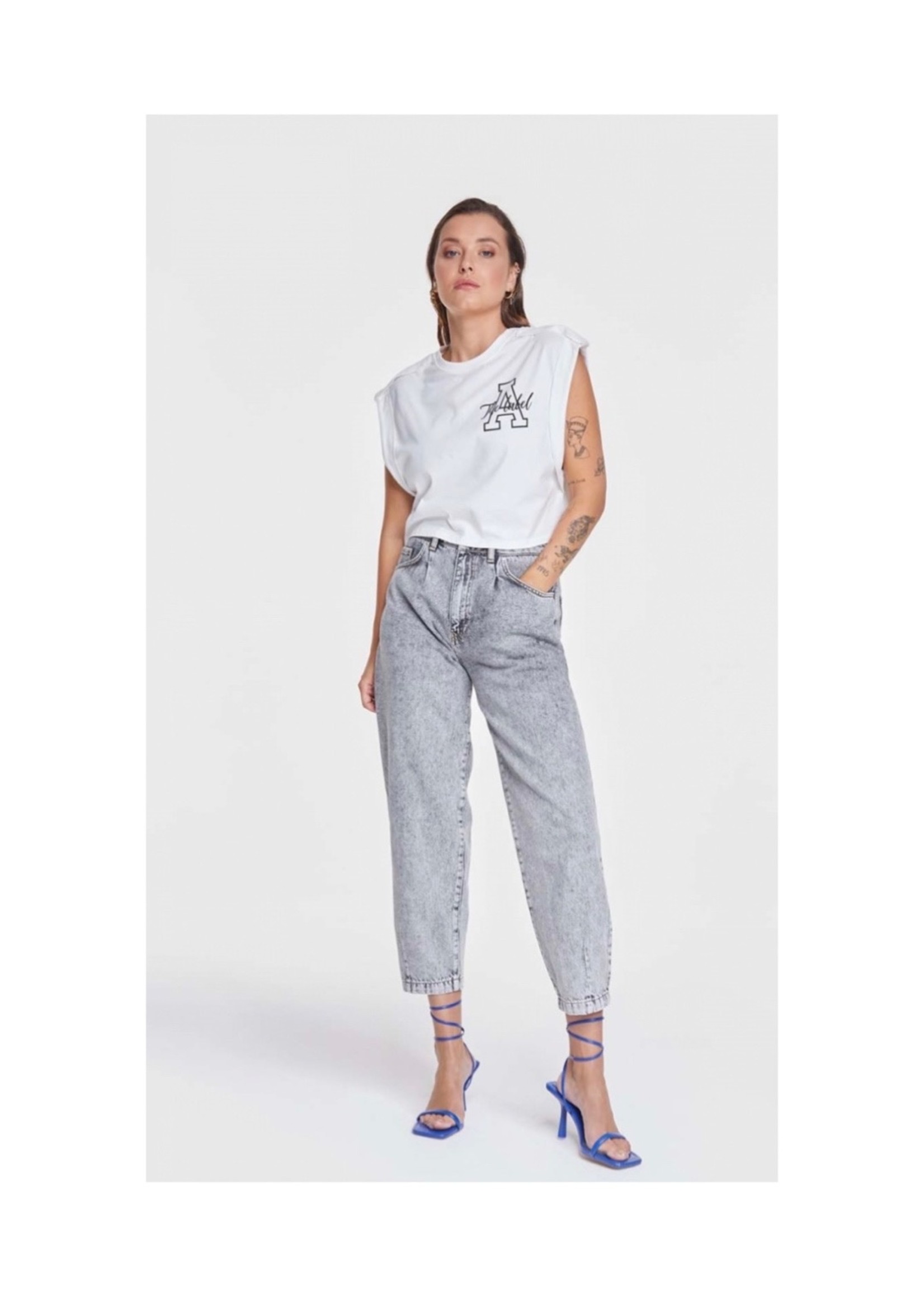 Alix The Label Woven Mom Jeans