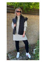 Alix The Label Woven Bull Quilted Waistcoat