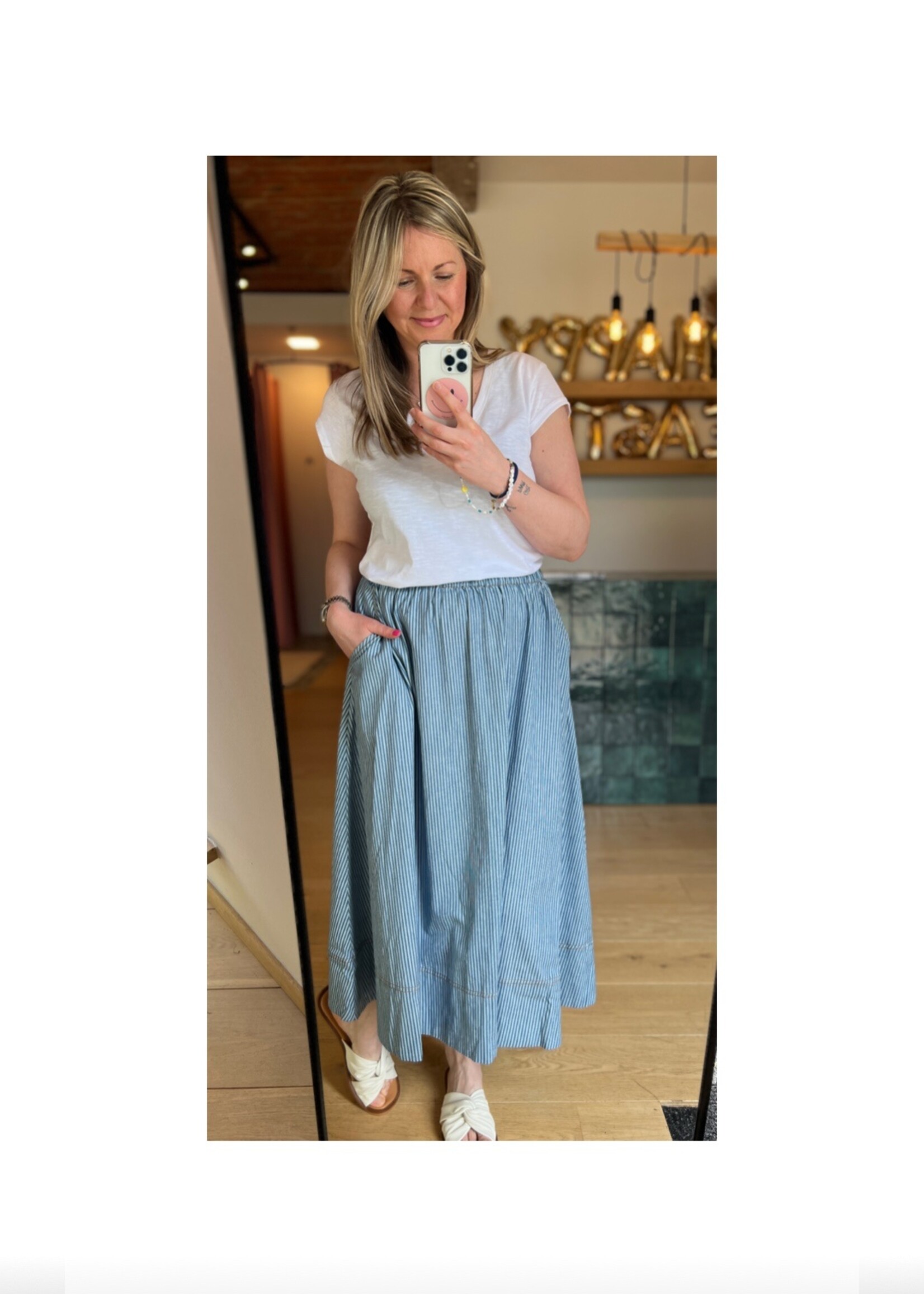 Co'Couture TramCC Stripe Skirt