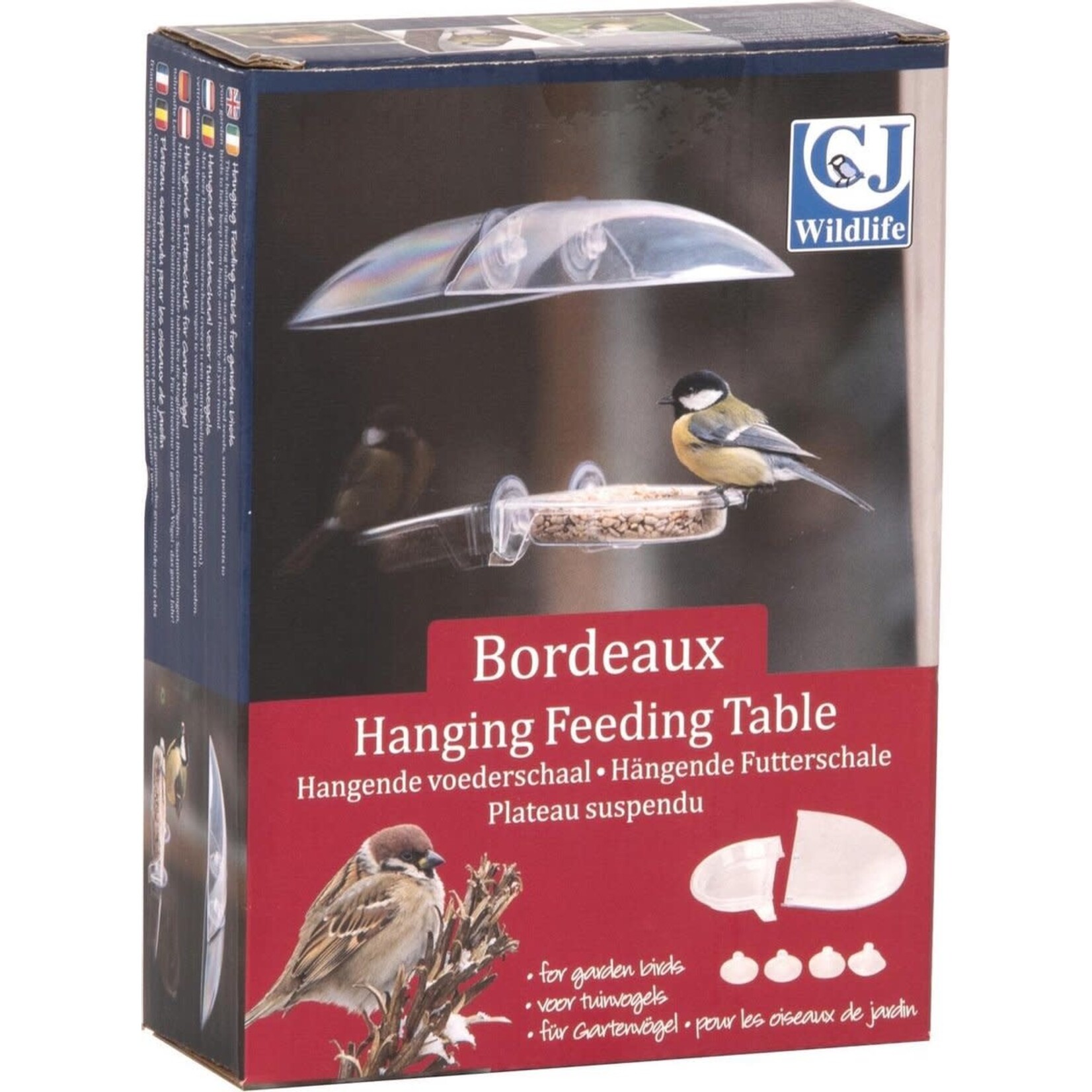 CJ Wildlife Hangende Voederschaal Bordeaux