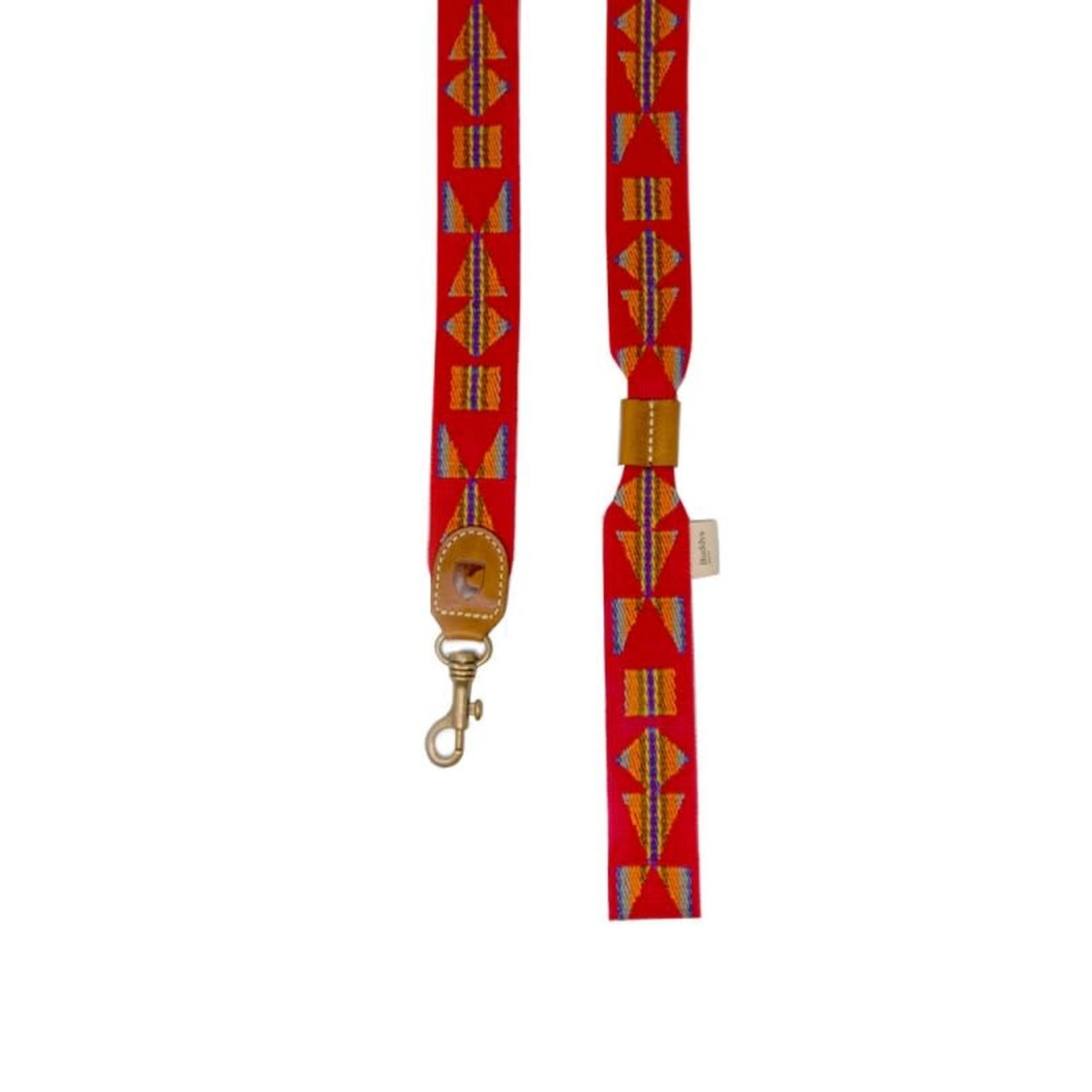 Buddys Dogwear Leash Etna red