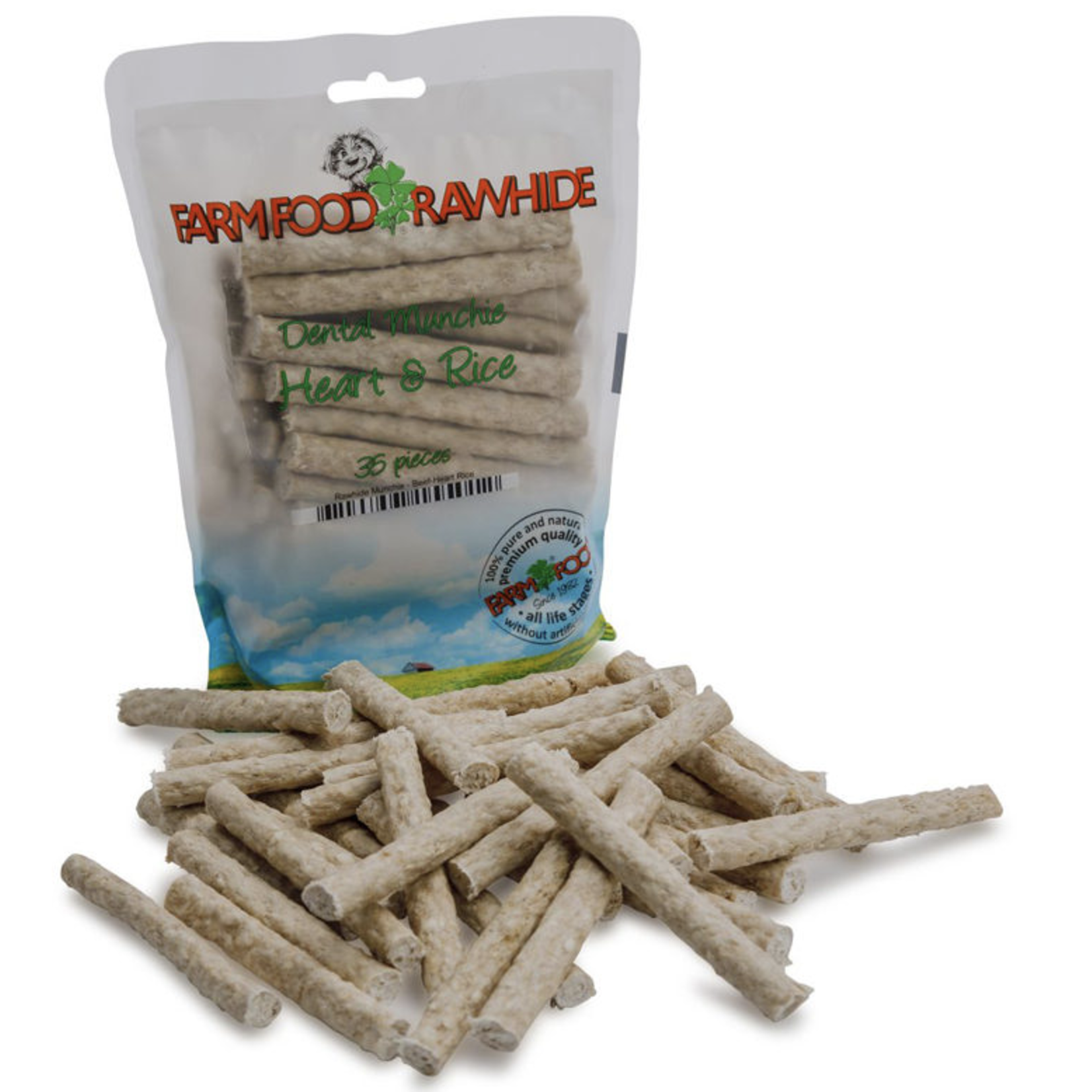 Farm Food Dental Munchie Heart & Rice 35stk