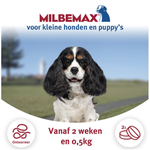 Elanco Milbemax Pup & Hond 0,5 - 5 kg / 2 tab.