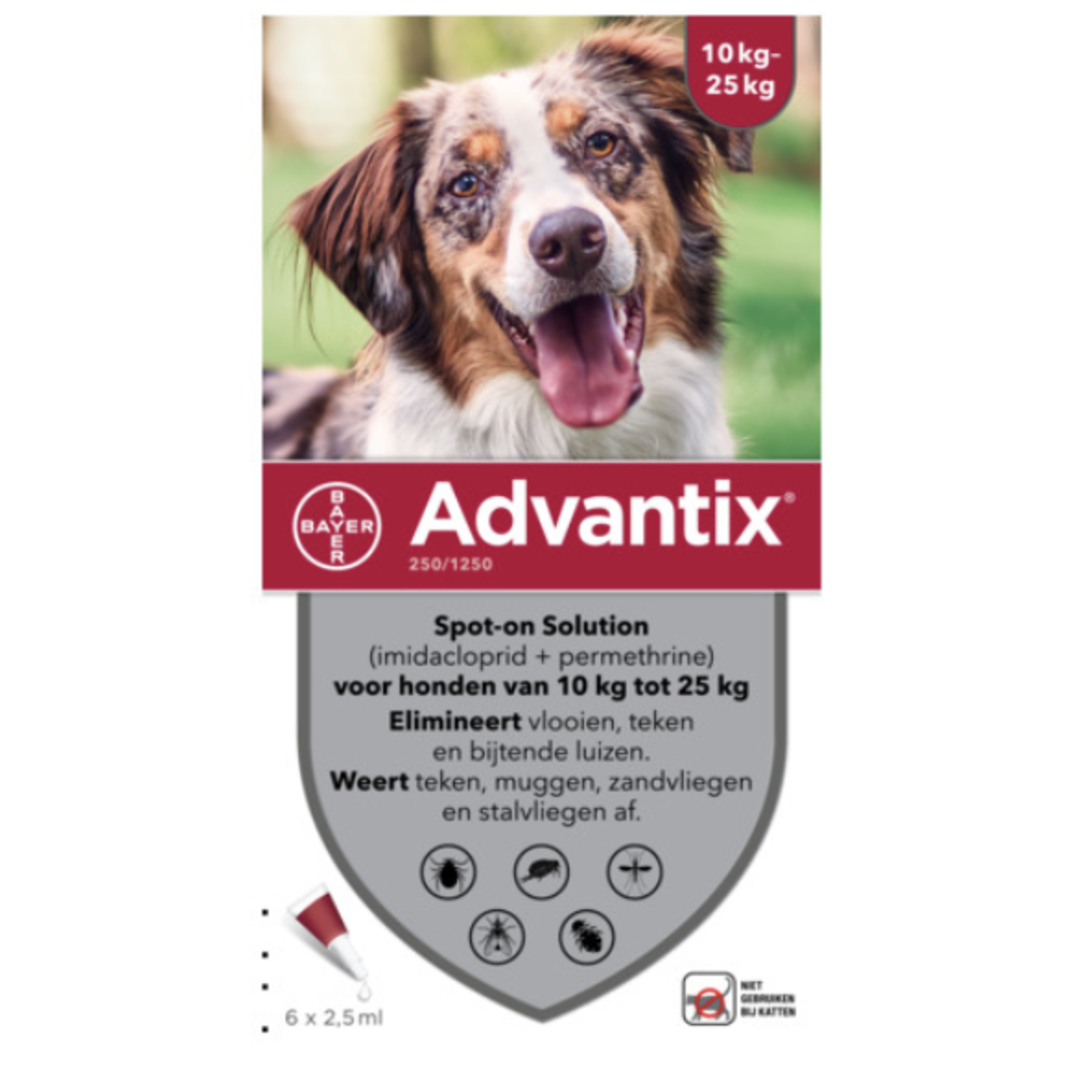 Advantix Advantix Spot-on 250 : 10 - 25 kg / 6 pip