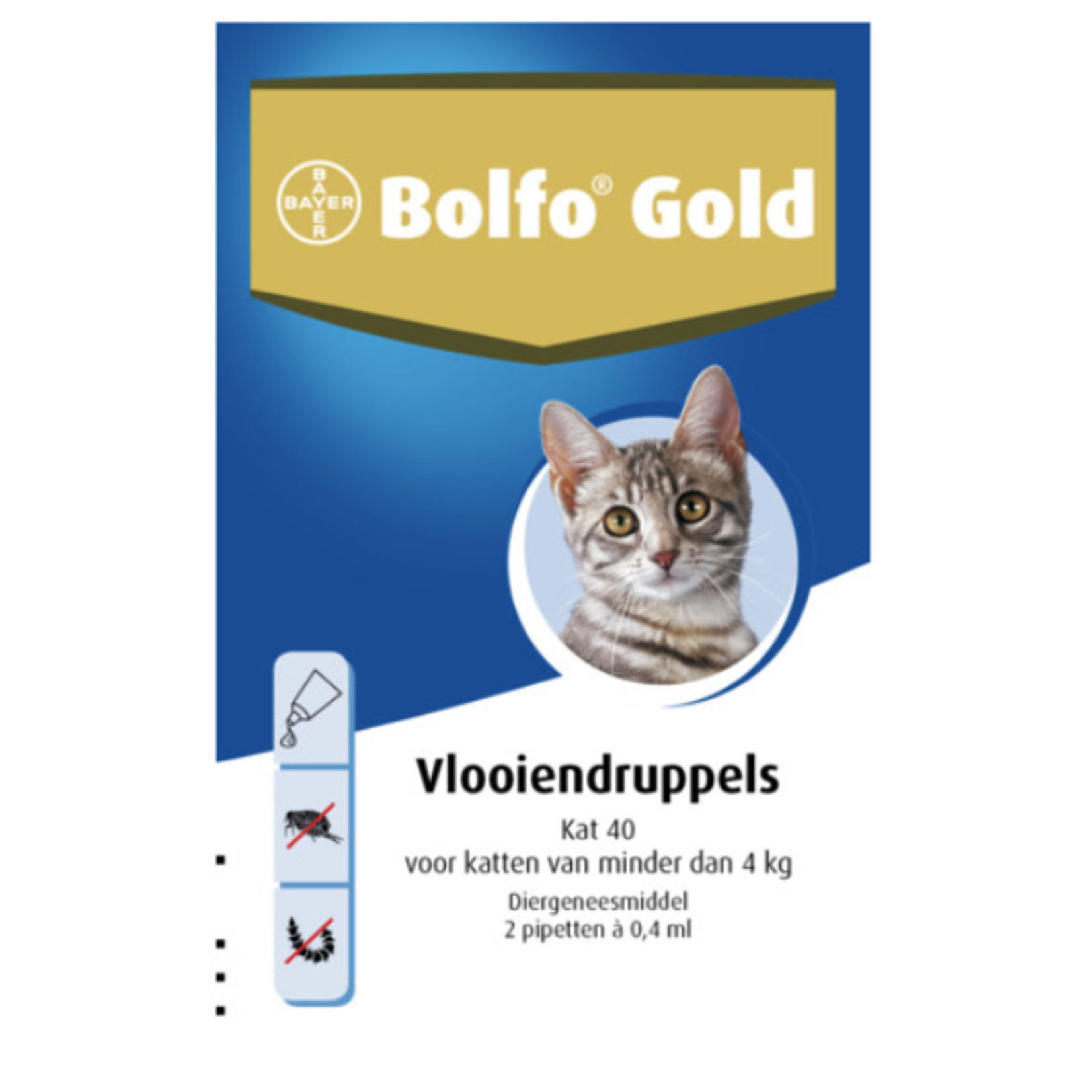 Bolfo Gold Bolfo Gold Kat 40:  0 - 4 kg / 2 pip