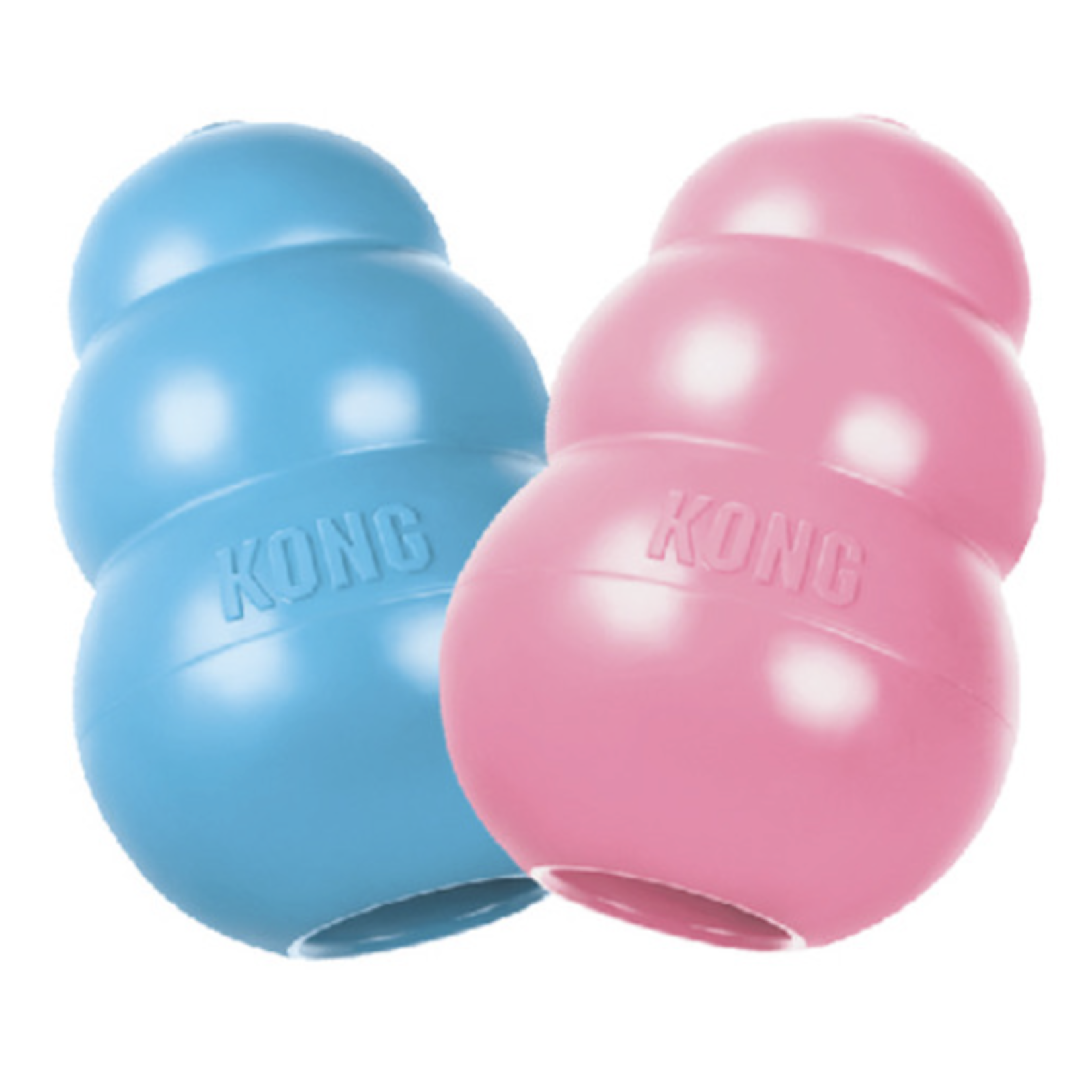 Kong Classic Puppy Kong M  Blauw/Roze