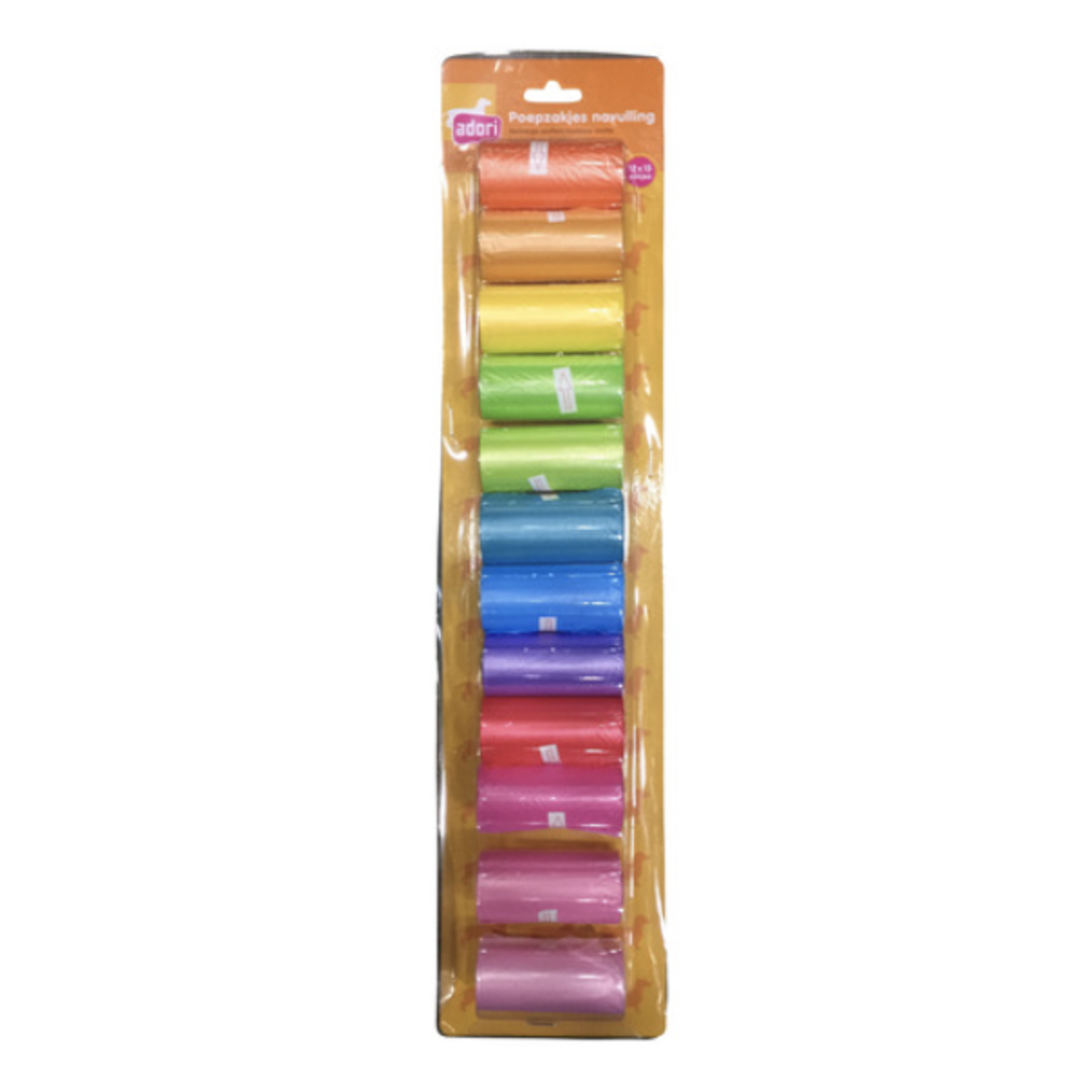 Adori Poepzakjes Regenboog 12 st.