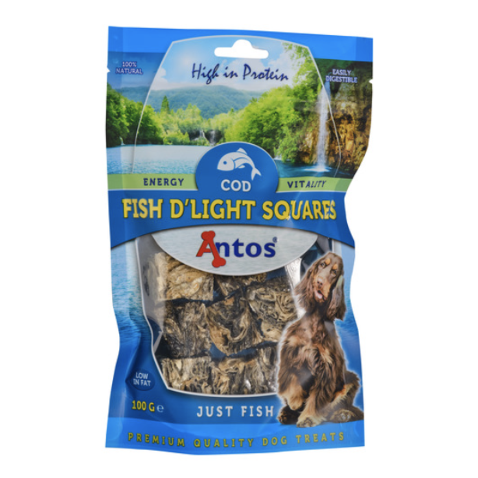 Antos Fish D'Light Squares Cod 100gr