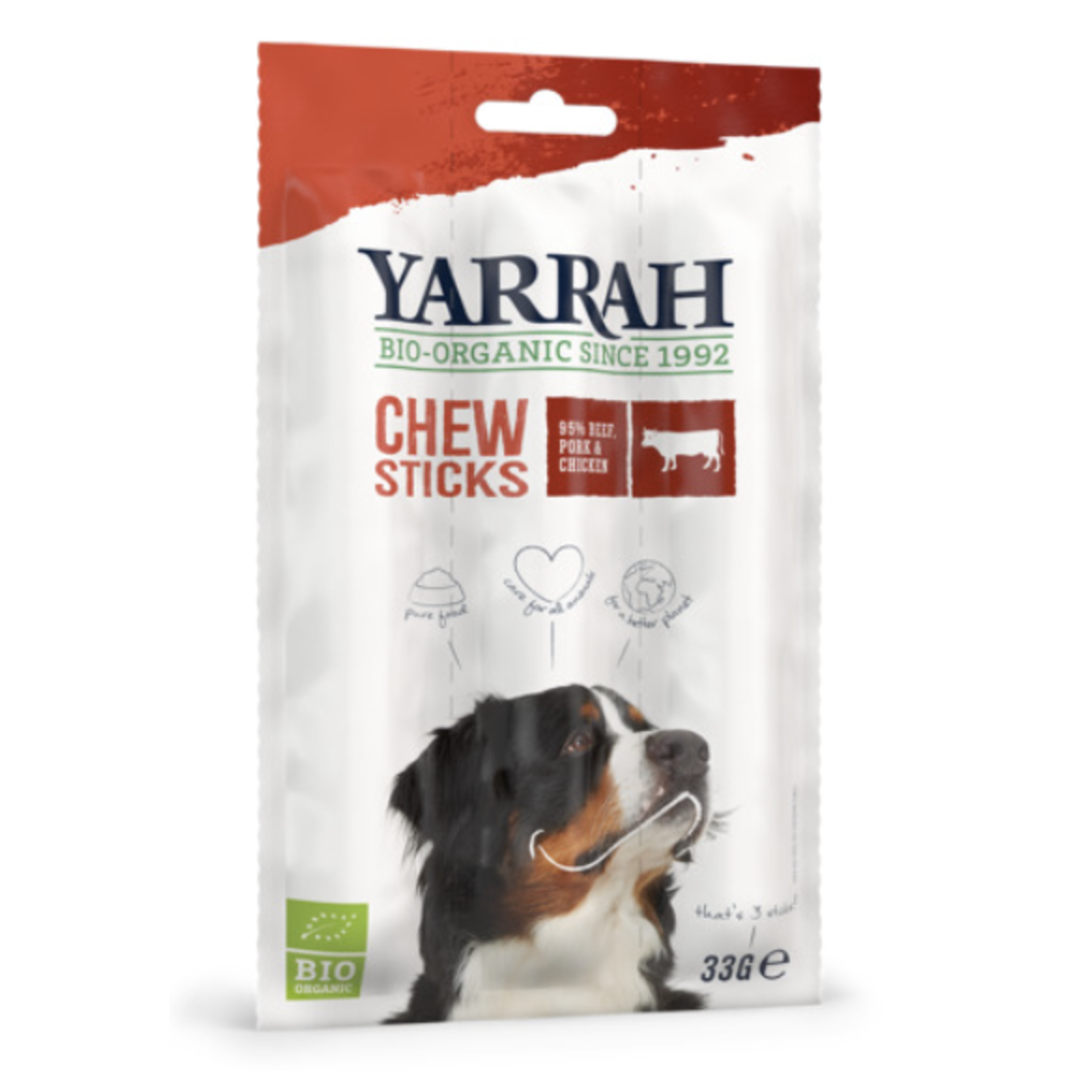 Yarrah Bio Kauwstaafjes Rund