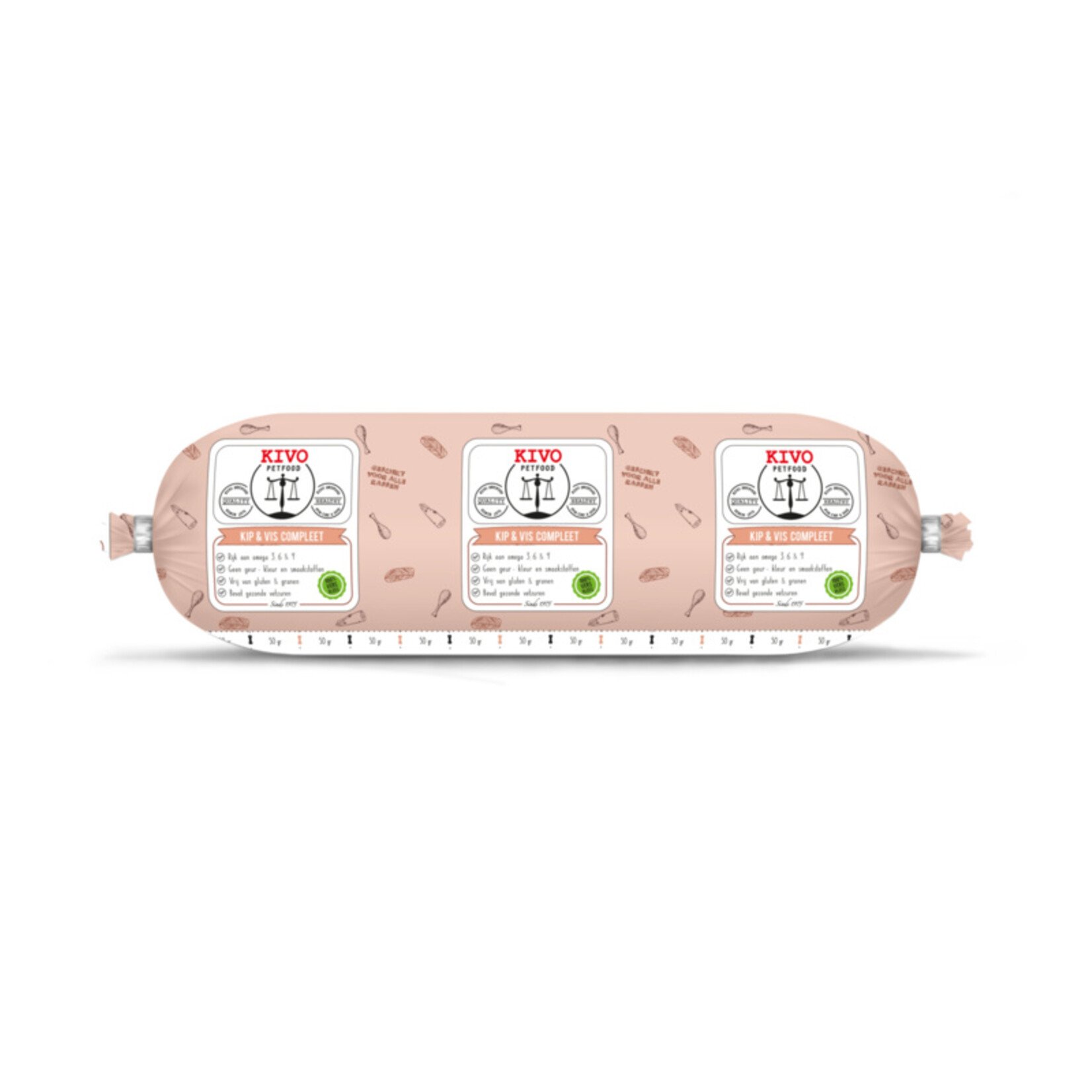 Kivo Kivo Kip & Vis Compleet 500gr