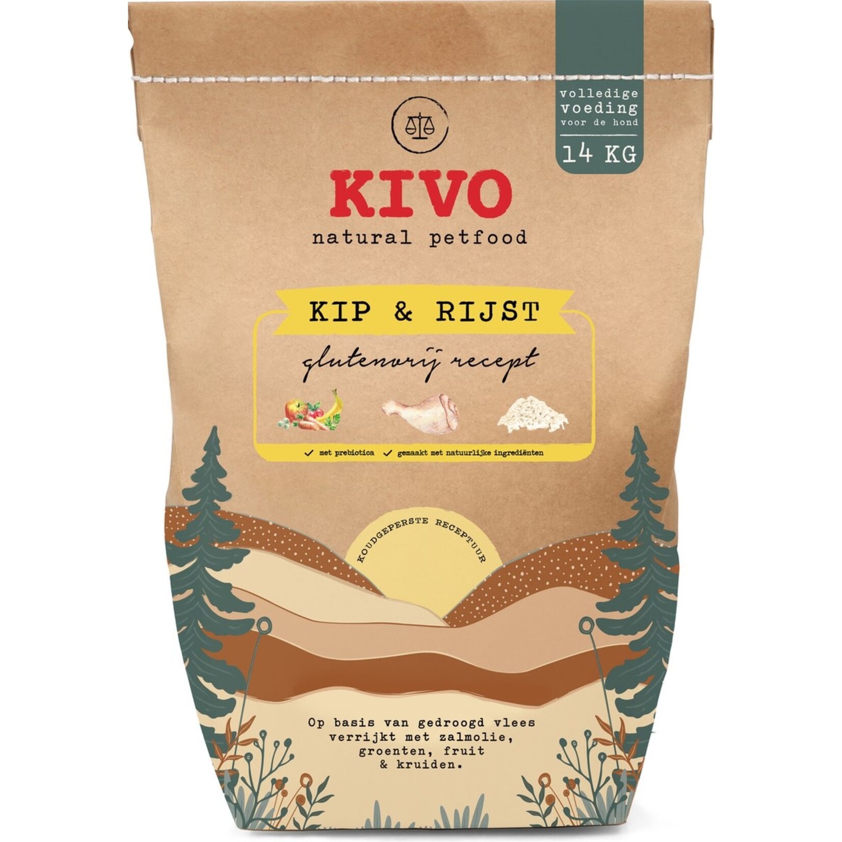 Kivo Kivo Lam & Rijst Koudgeperst Glutenvrij 14kg
