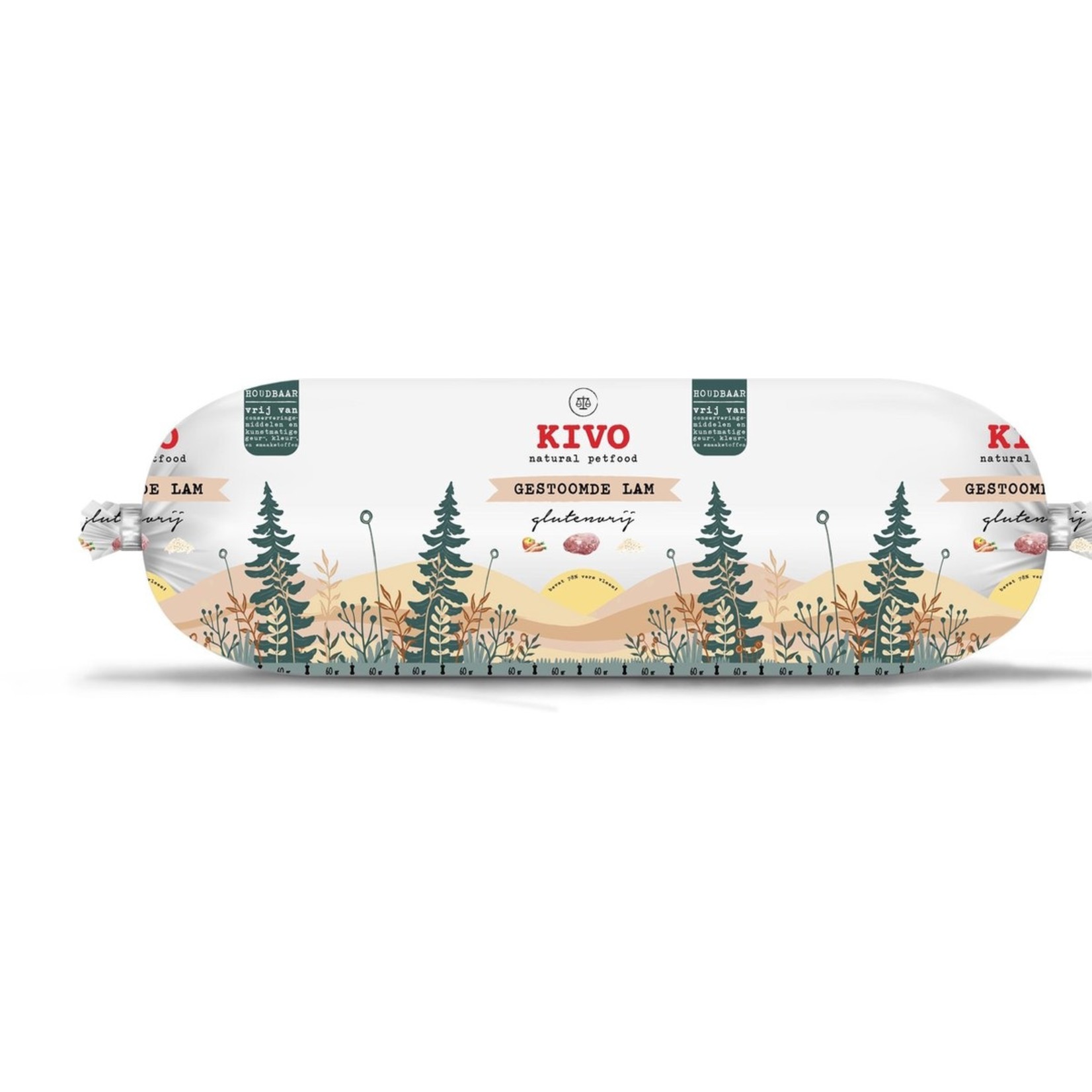 Kivo Kivo Gestoomde Lam Houdbaar 600gr