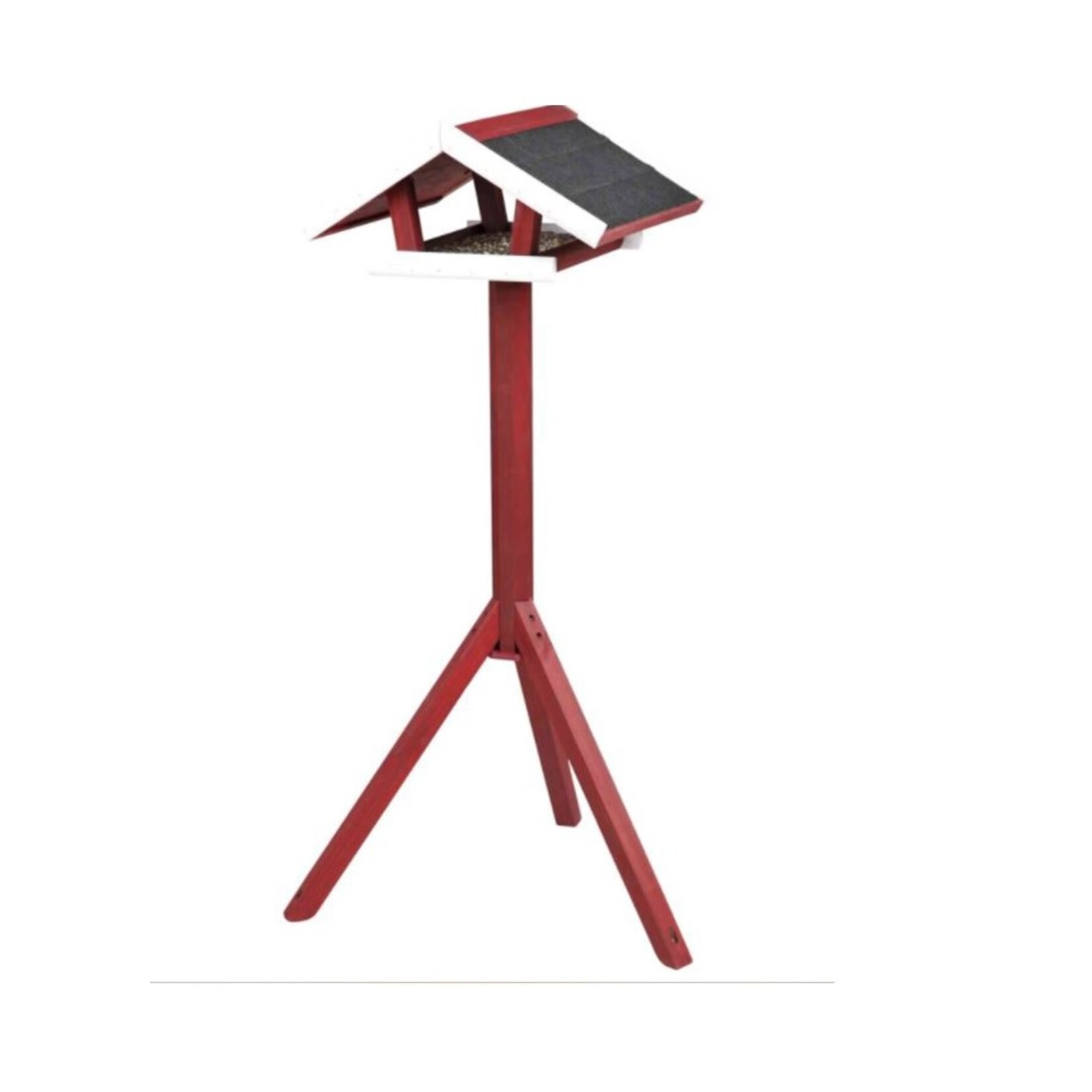Trixie Natura Voederhuis Op Standaard Rood/Wit