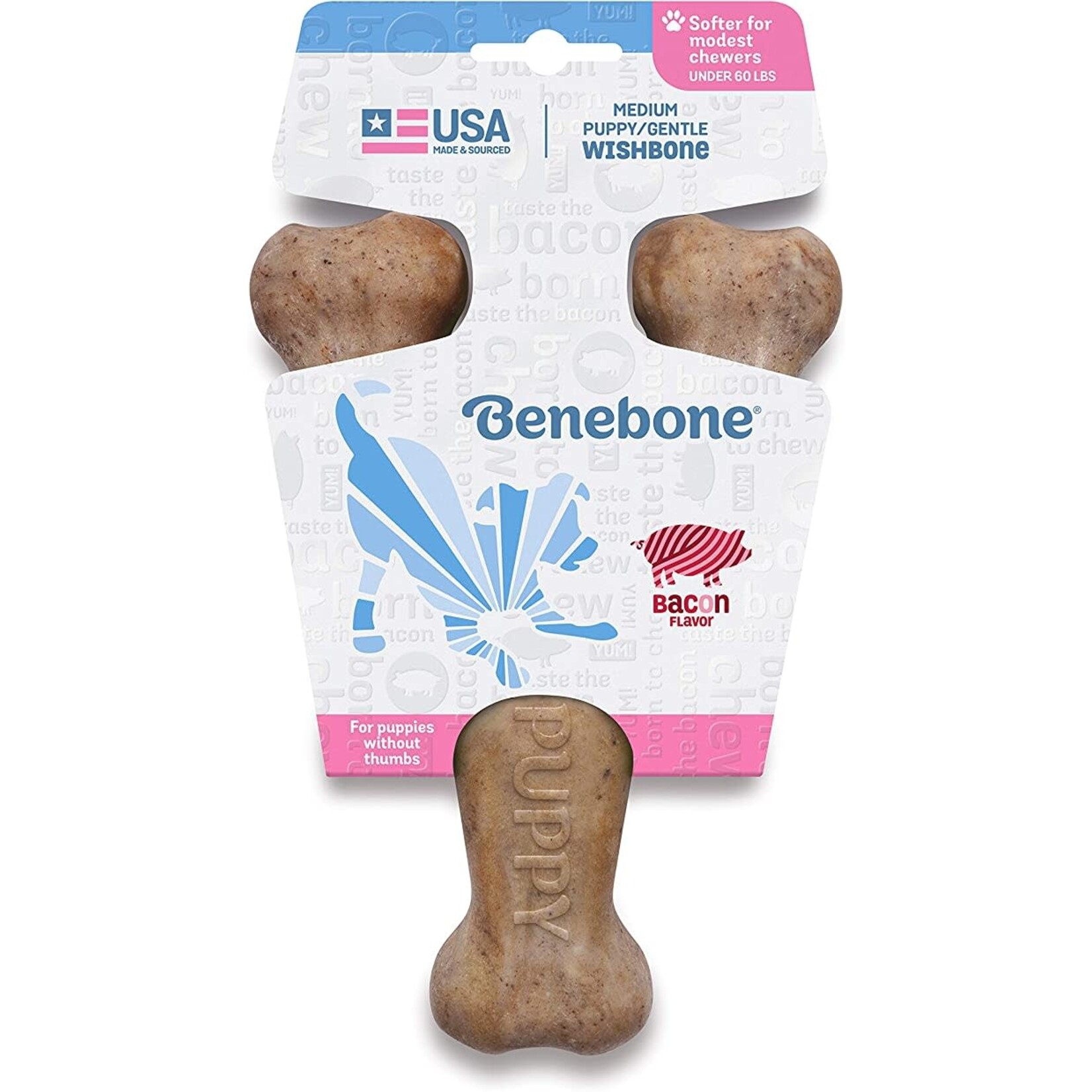Benebone Wishbone Puppy Bacon S