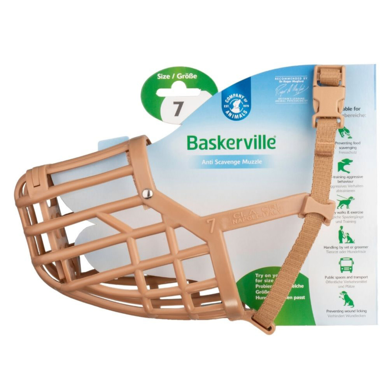 Dog & Cat Supply Baskerville Muzzle Classic Size 7 - Springer