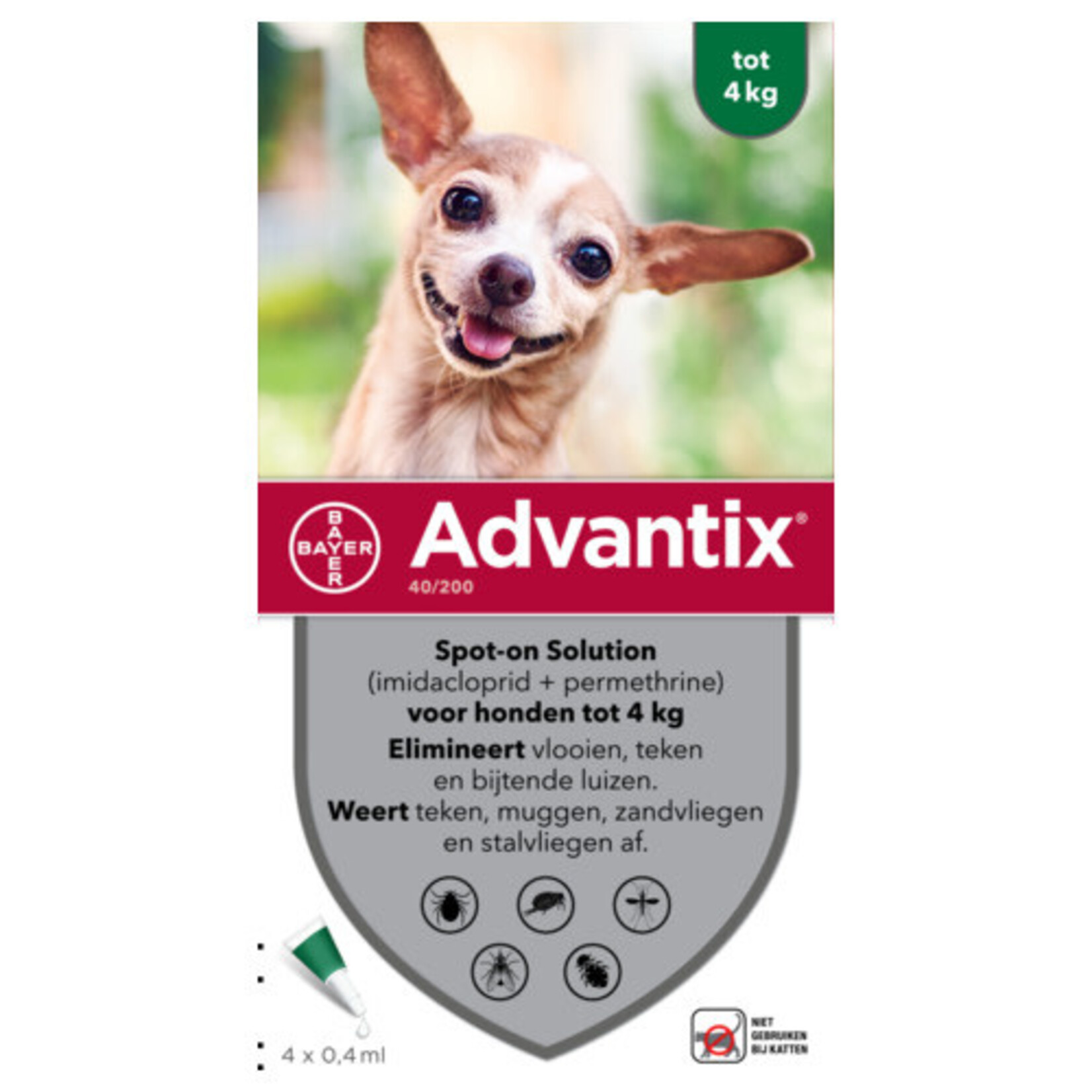 Advantix Advantix Spot-on 40:  1 - 4 kg /  4 pip