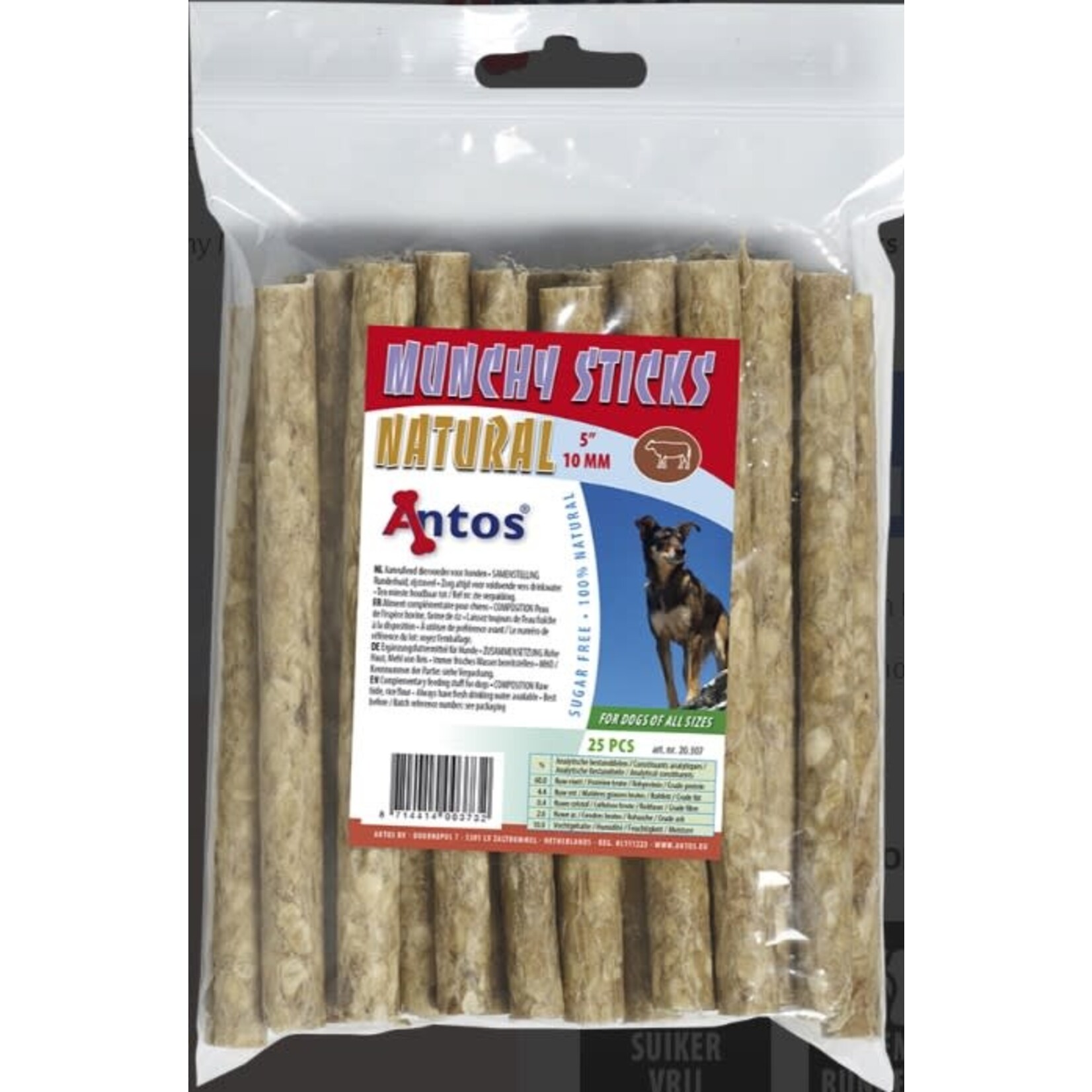 Antos Munchy Sticks 5” 10mm 25st