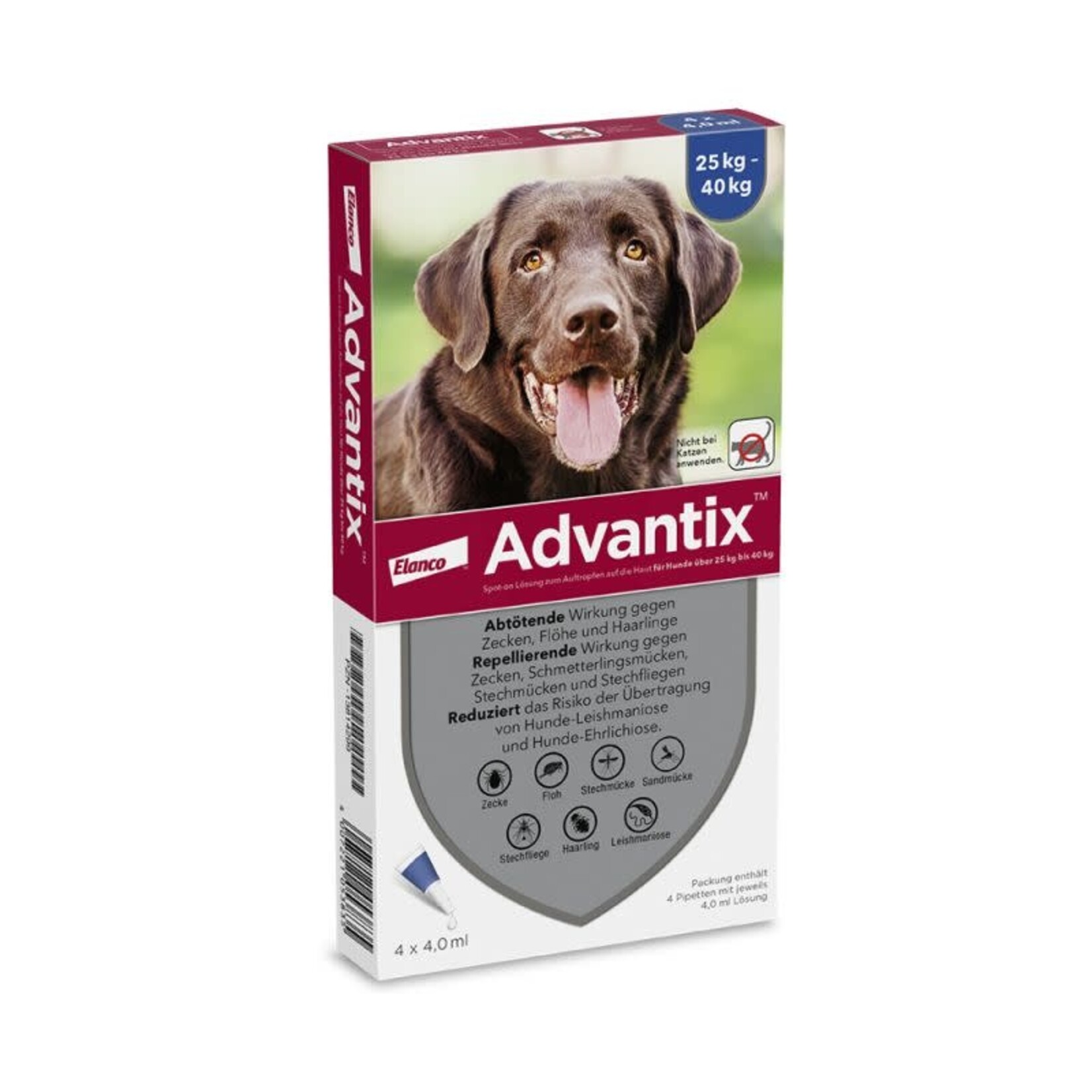 Advantix Advantix Spot-on 400:  25 - 40 kg / 4 pip