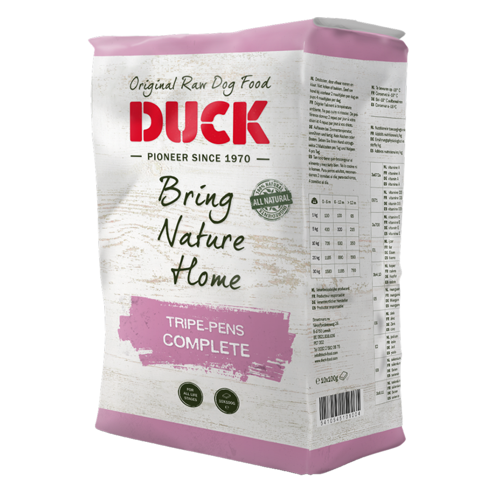 Duck Duck Complete Pens Tripe 1kg