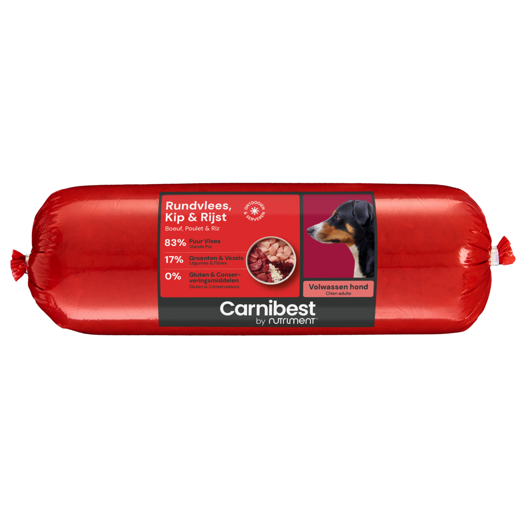 Carnibest Carnibest Rund, Kip & Rijst 500gr