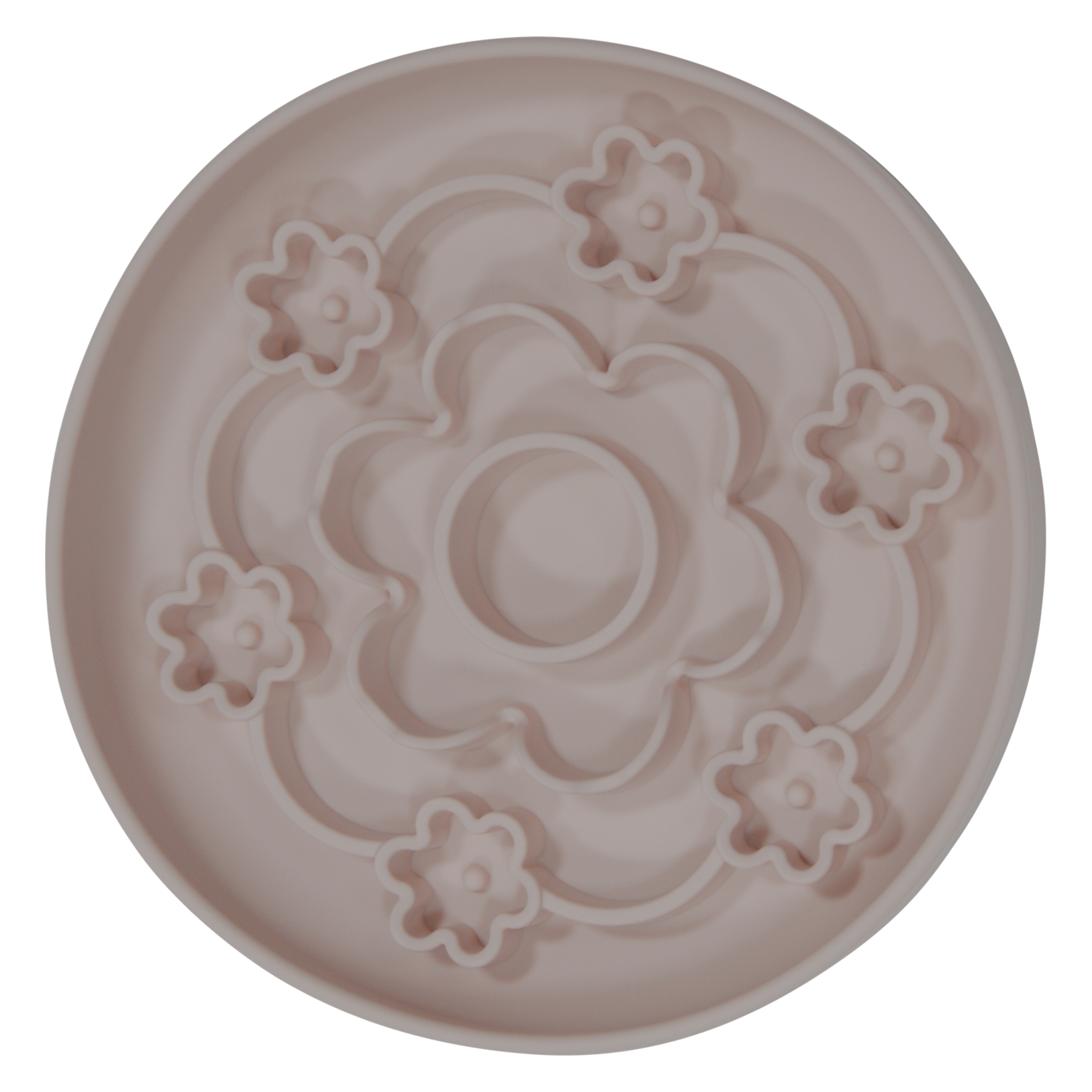 Jack & Vanilla JV Bloem Slow Feeder Hondenkom met Zuignap Roze Ø20×4 cm