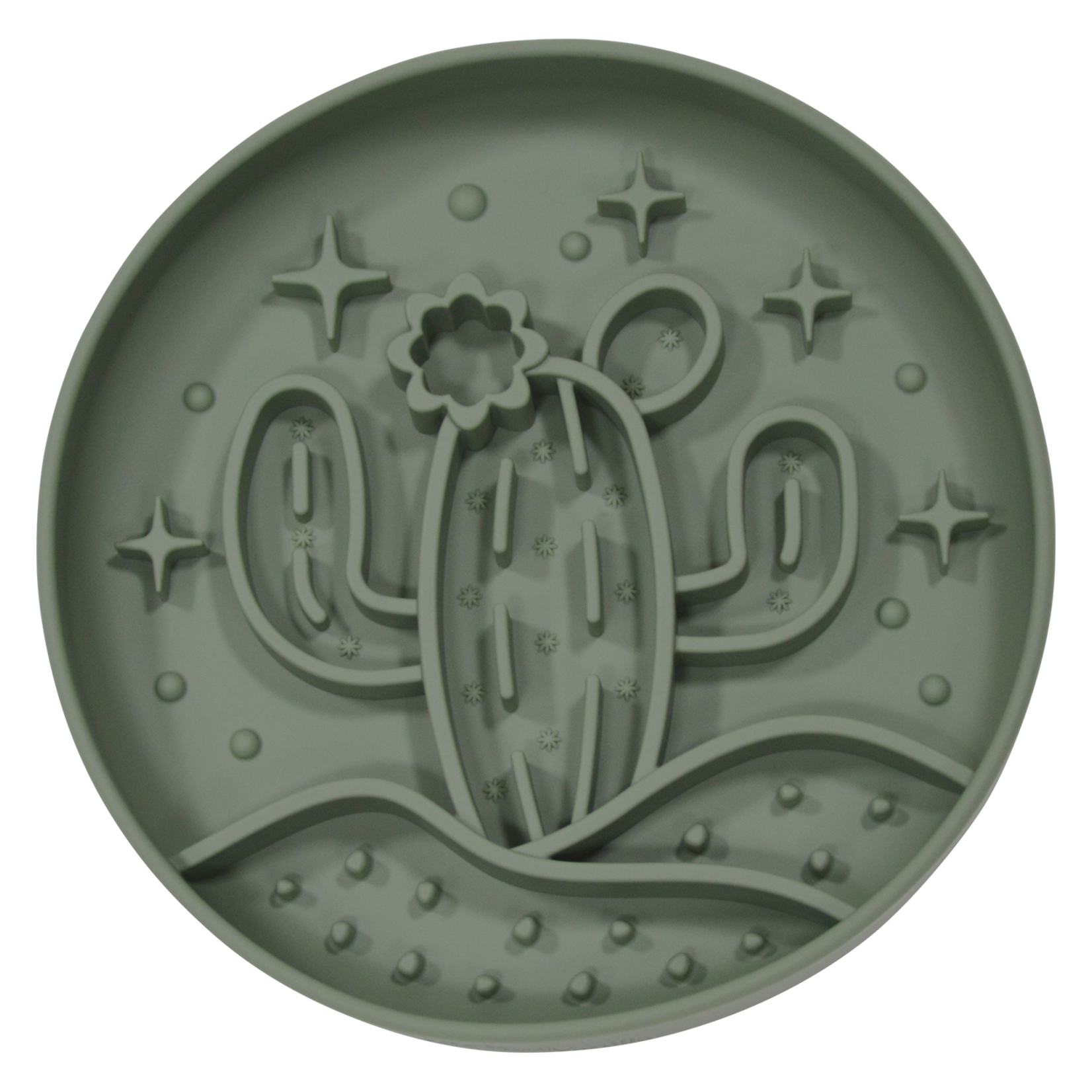 Jack & Vanilla JV Cactus Slow Feeder Hondenkom met Zuignap Groen Ø20×4 cm