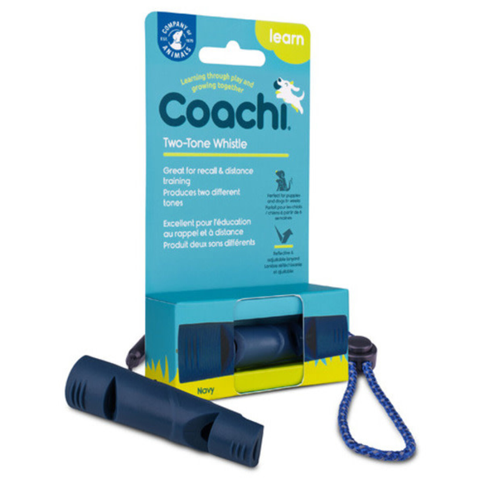 Coachi Two-Tone Whistle hondenfluit Navy