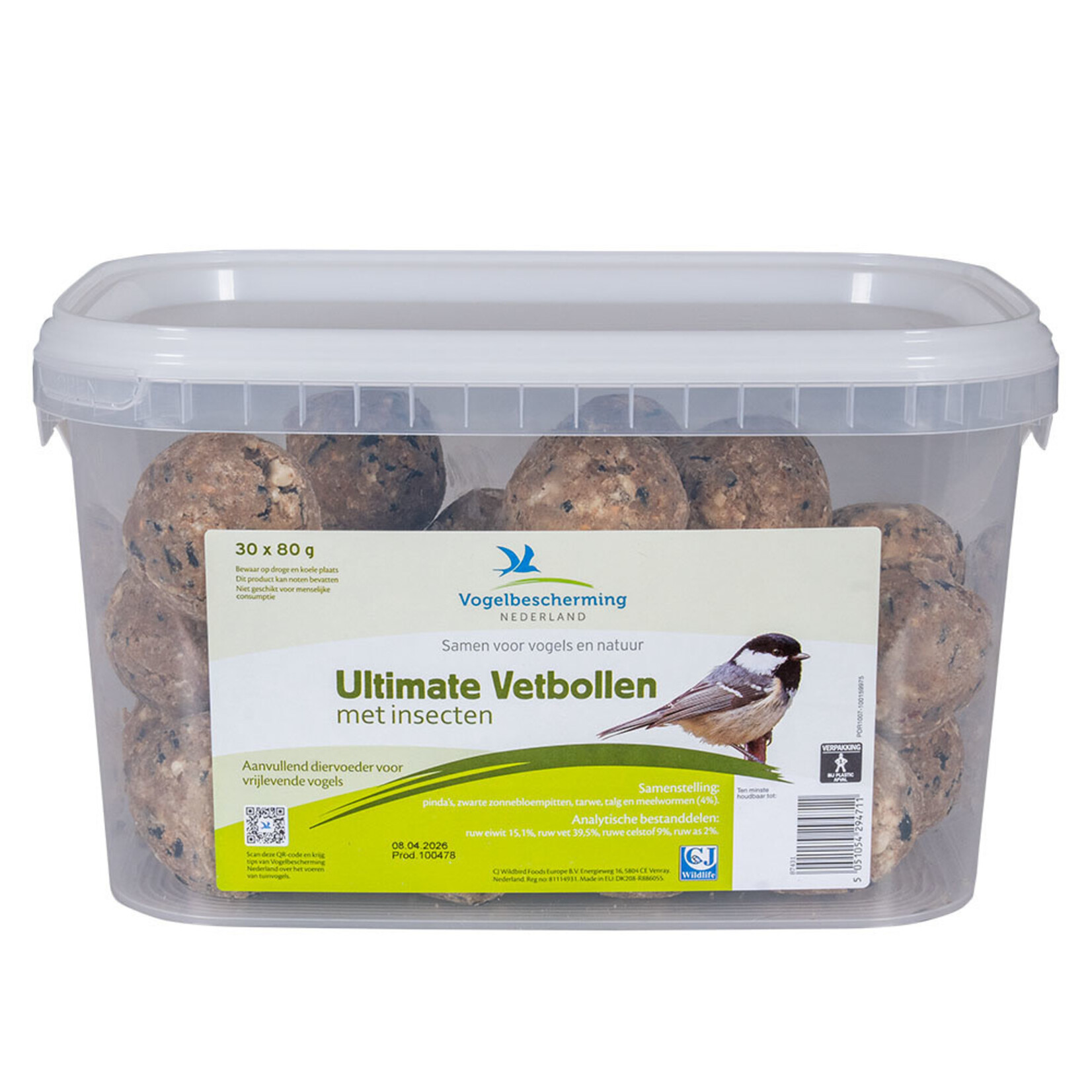 CJ Wildlife CJW Ultimate Vetbollen met Insect Emmer