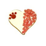 Dolci Impronte Biscuit White Heart With Little Hearts 52gr