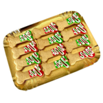 Dolci Impronte Tray Biscuits Bones Red & Green
