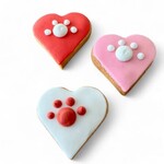 Dolci Impronte Tray Biscuits Hearts With Paw