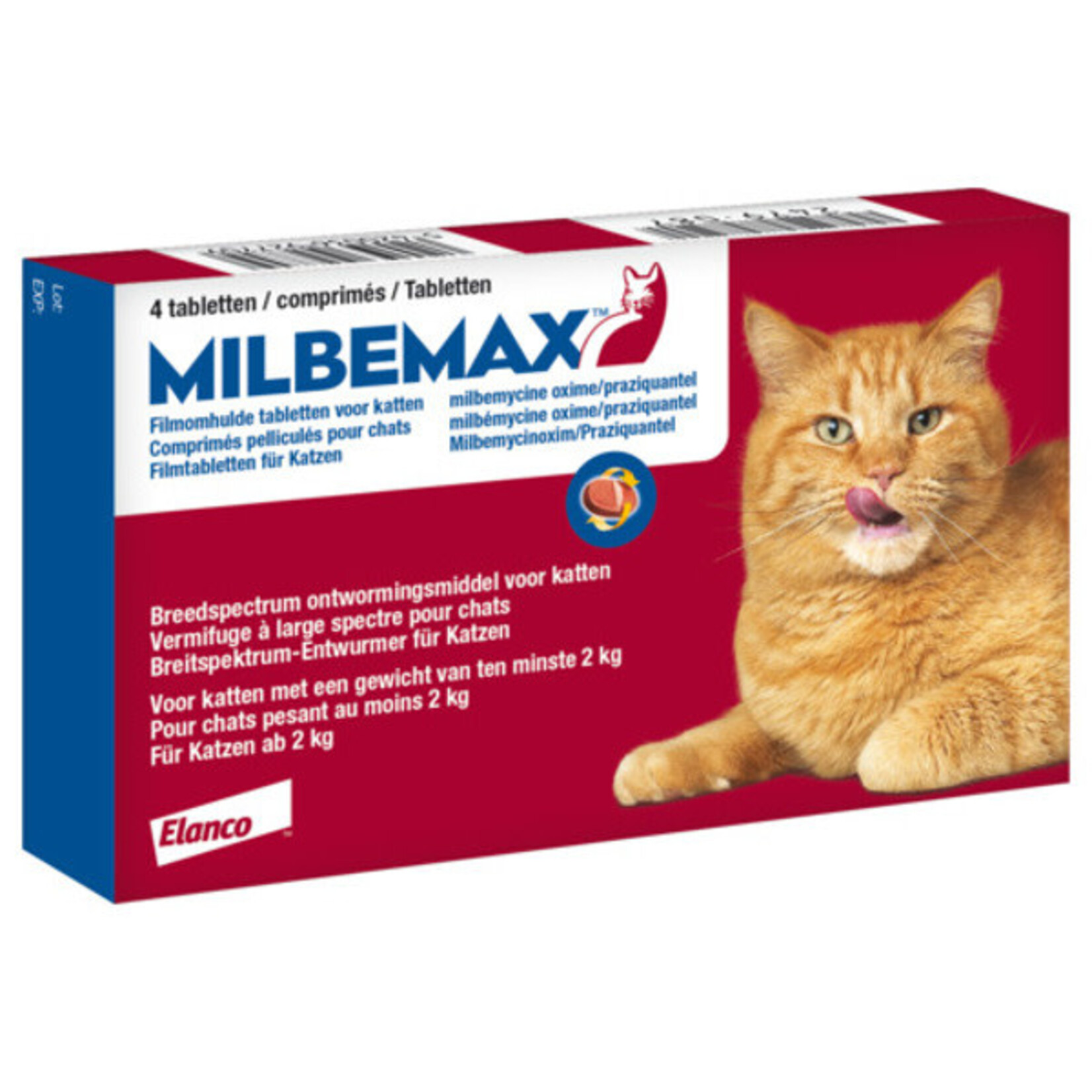 Milbemax Milbemax Kat vanaf 2 kg / 4 tab.