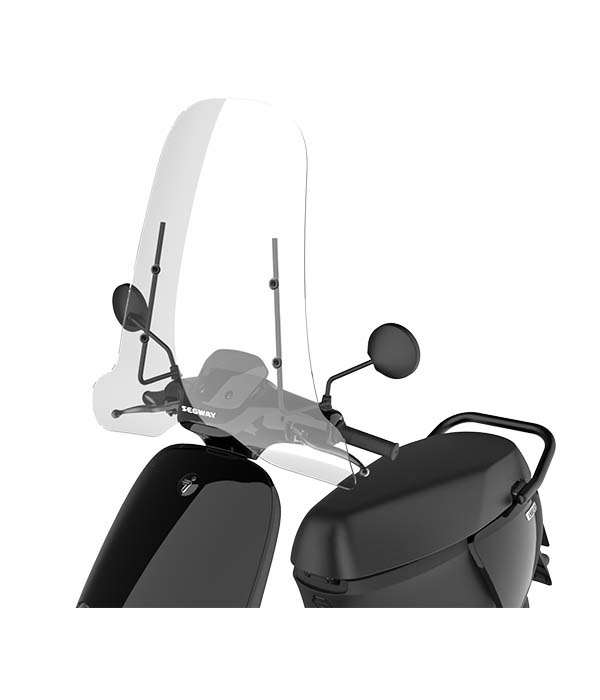 Segway E110SE Hoog windscherm inclusief bevestigingsset met zwarte beugel