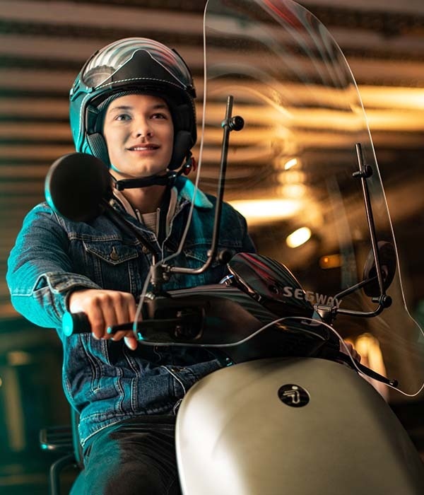 Segway E110SE Hoog windscherm inclusief bevestigingsset met zwarte beugel