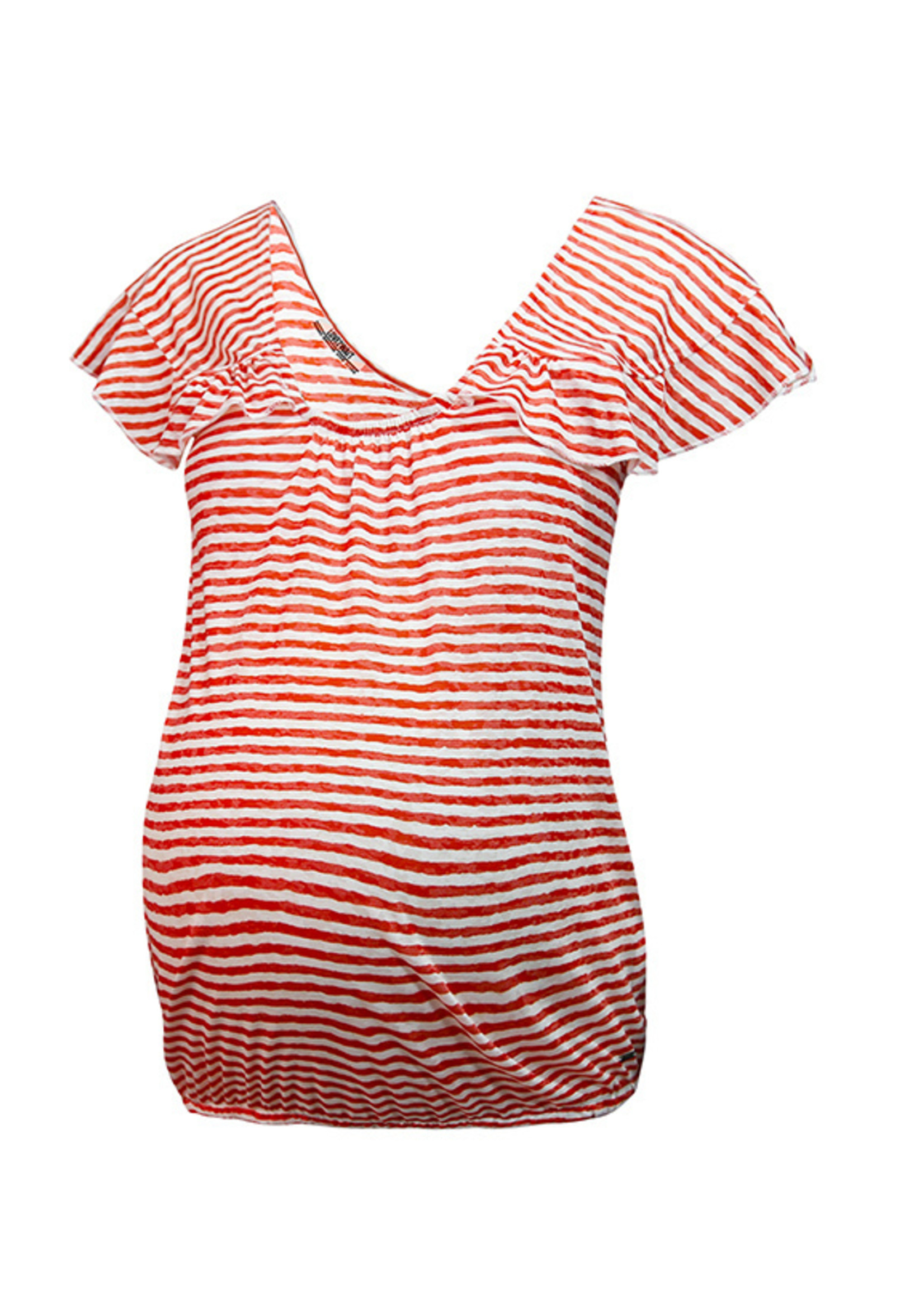 LOVE2WAIT Shirt Ruffled Striped-Red