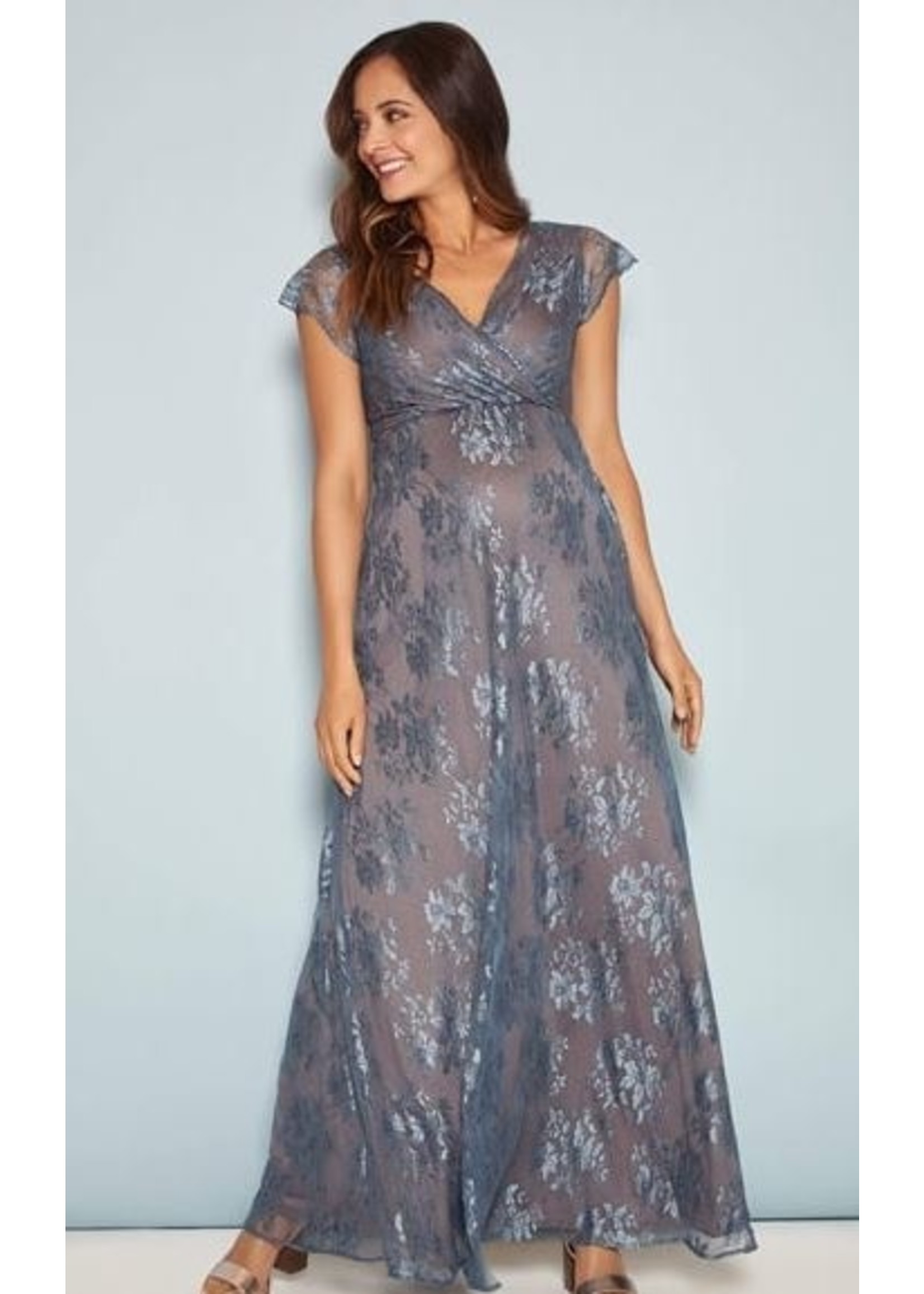 Tiffany Rose Eden Maternity Gown Long (Caspian Blue)