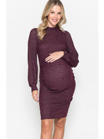 Querential Maternity Midi jurk  met lange mouwen