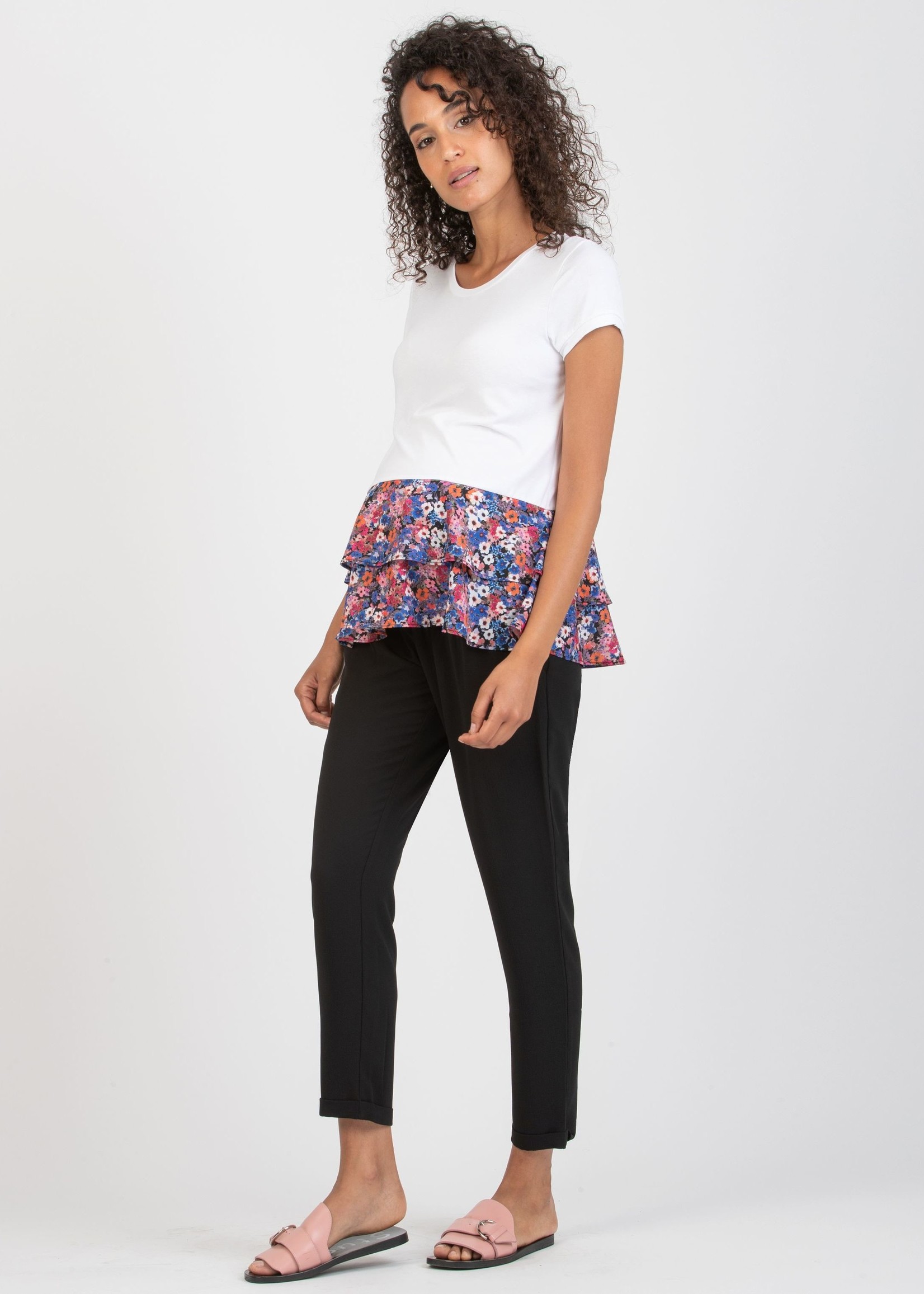 ATTESA Broek Low Waist Zwart