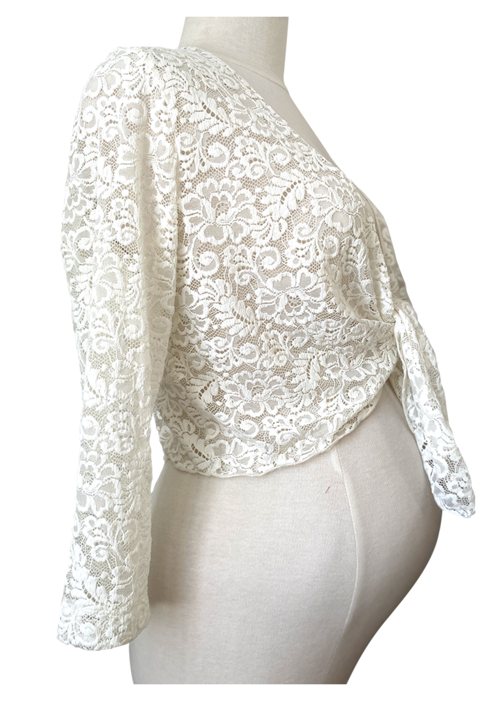 QUEEN MUM Bolero LACE CACHECOEUR 5117.6573  L wit