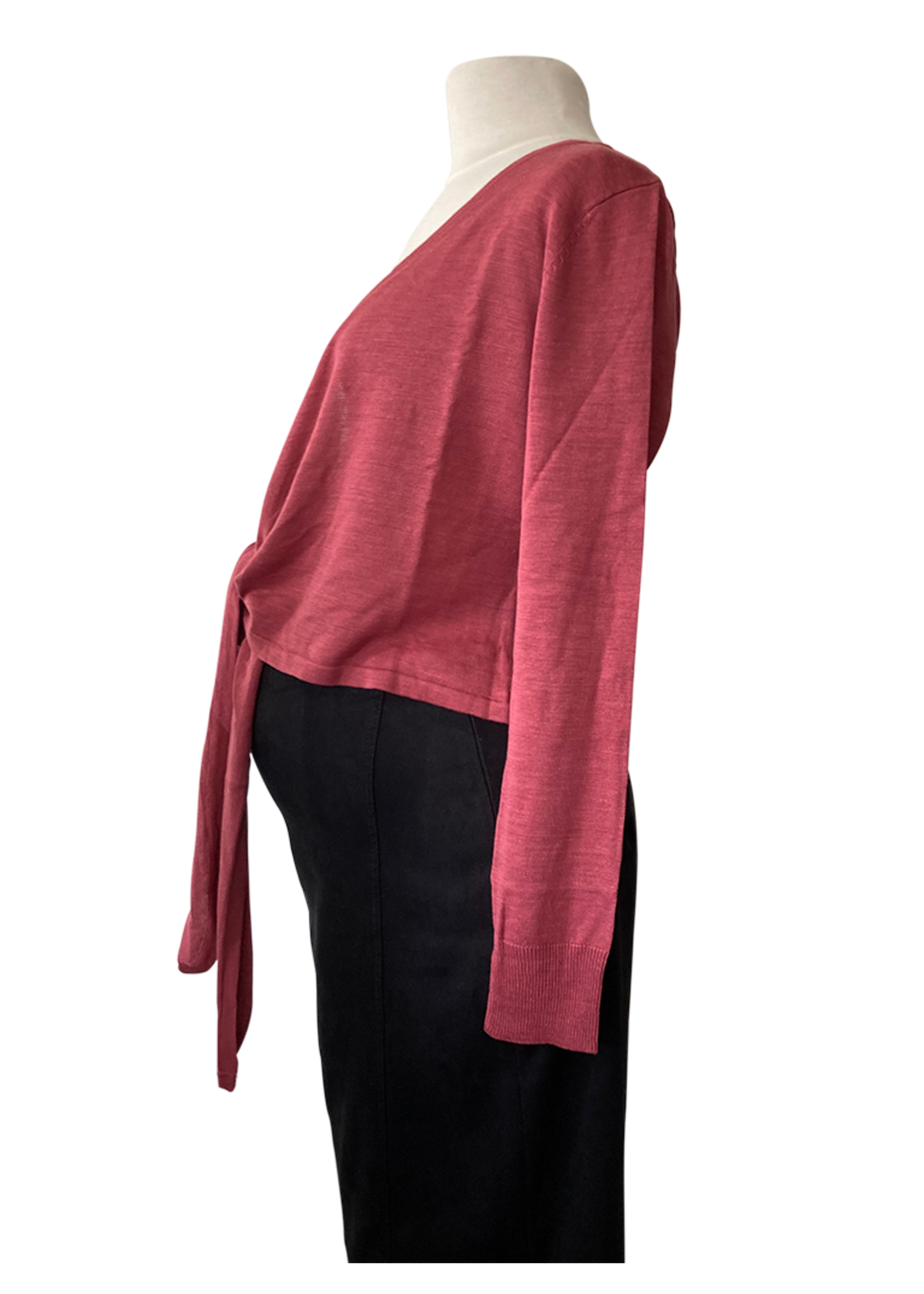 FRAGILE Silk Wrap Cardigan