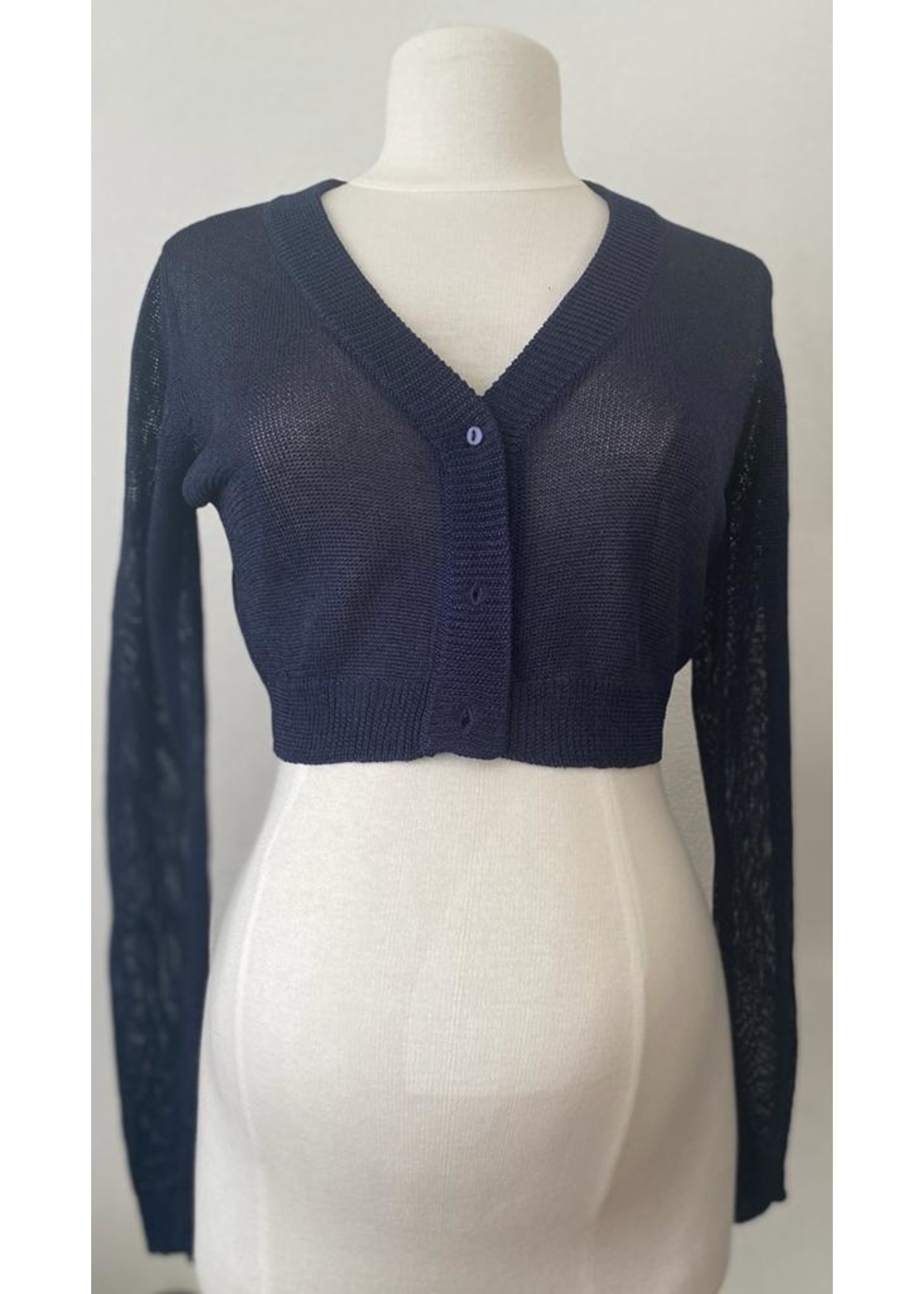 MAMALICIOUS KNIT BOLERO NENA 20002203 NAVY LUREX