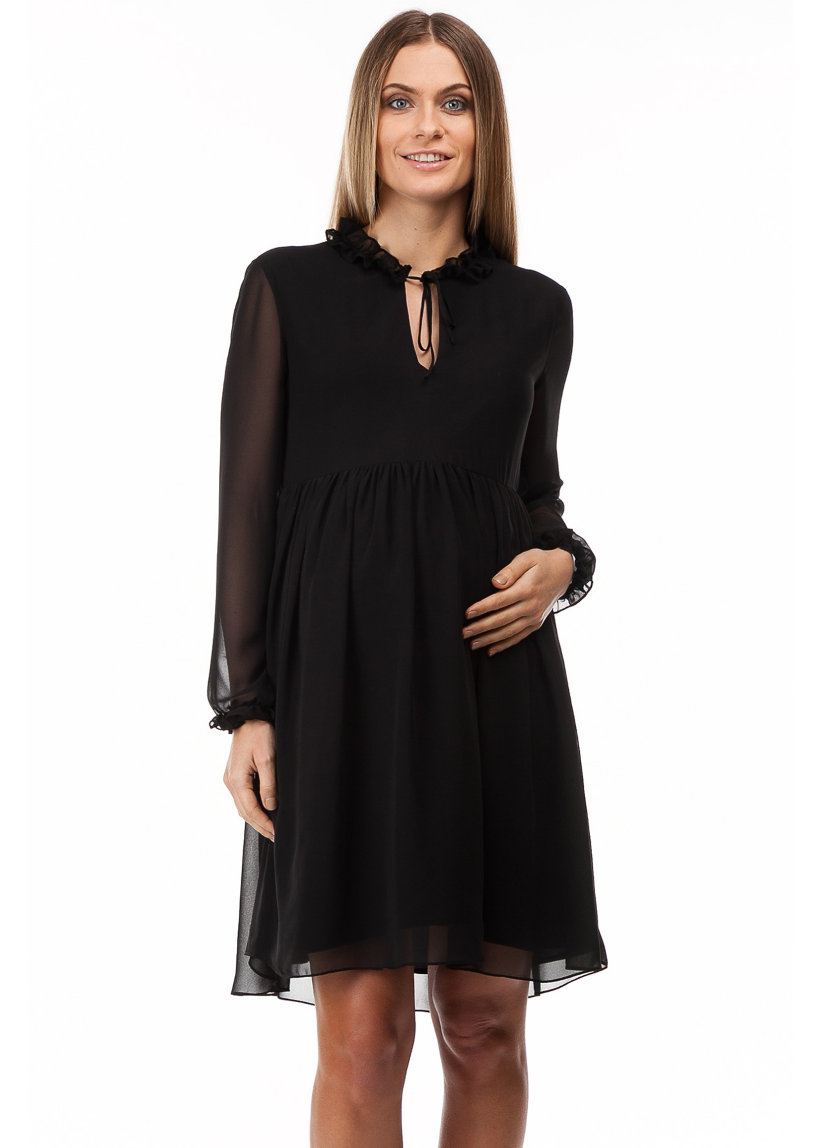 PIETRO BRUNELLI MILKY DRESS MATILDE BLACK