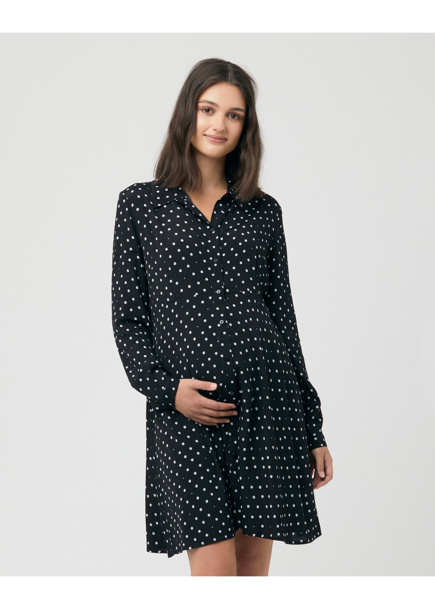 RIPE Shirt Dress Fifi zwart, zwanger, voeding