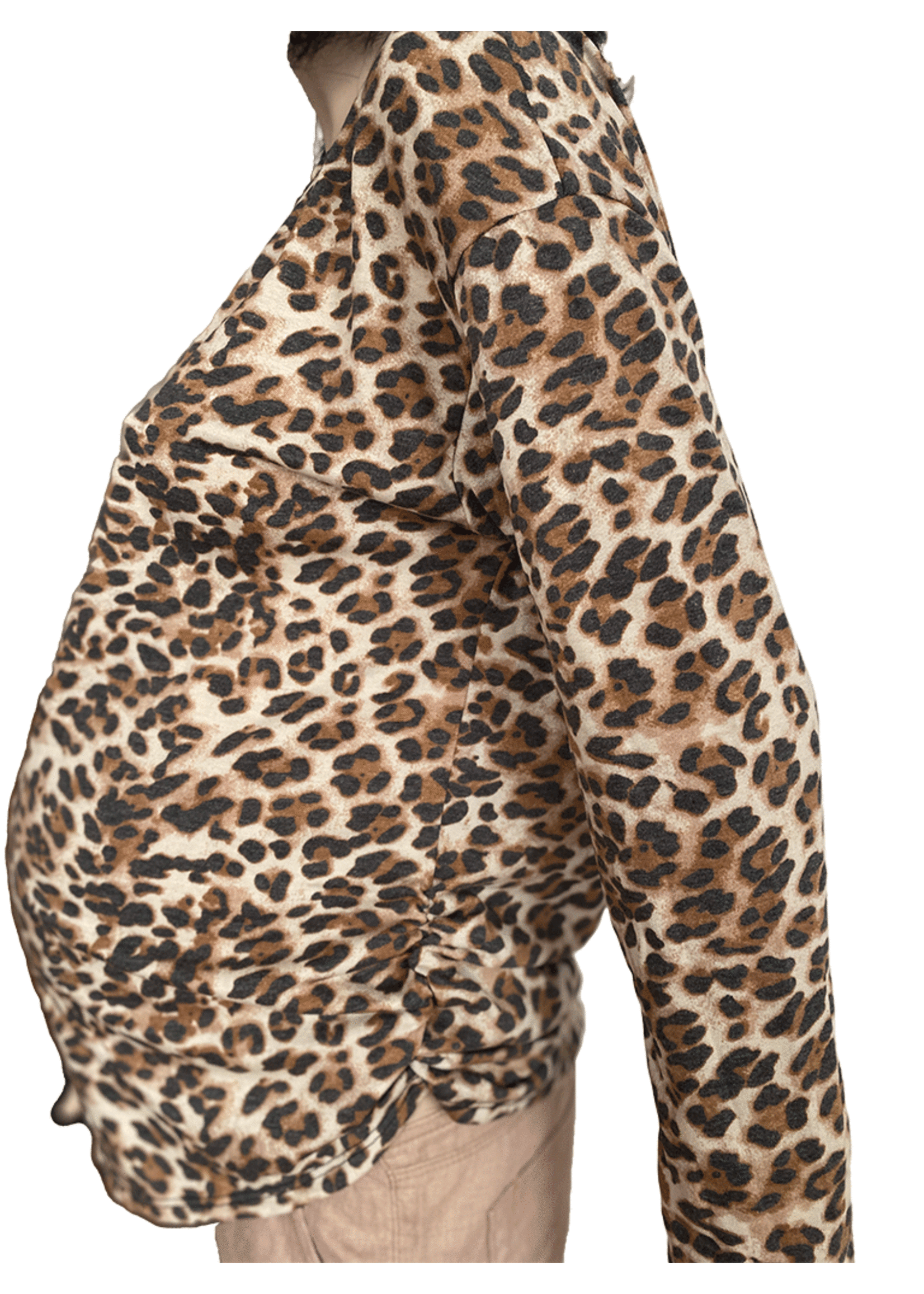 Querential Maternity Moederschap Animal Print top met lange mouwen