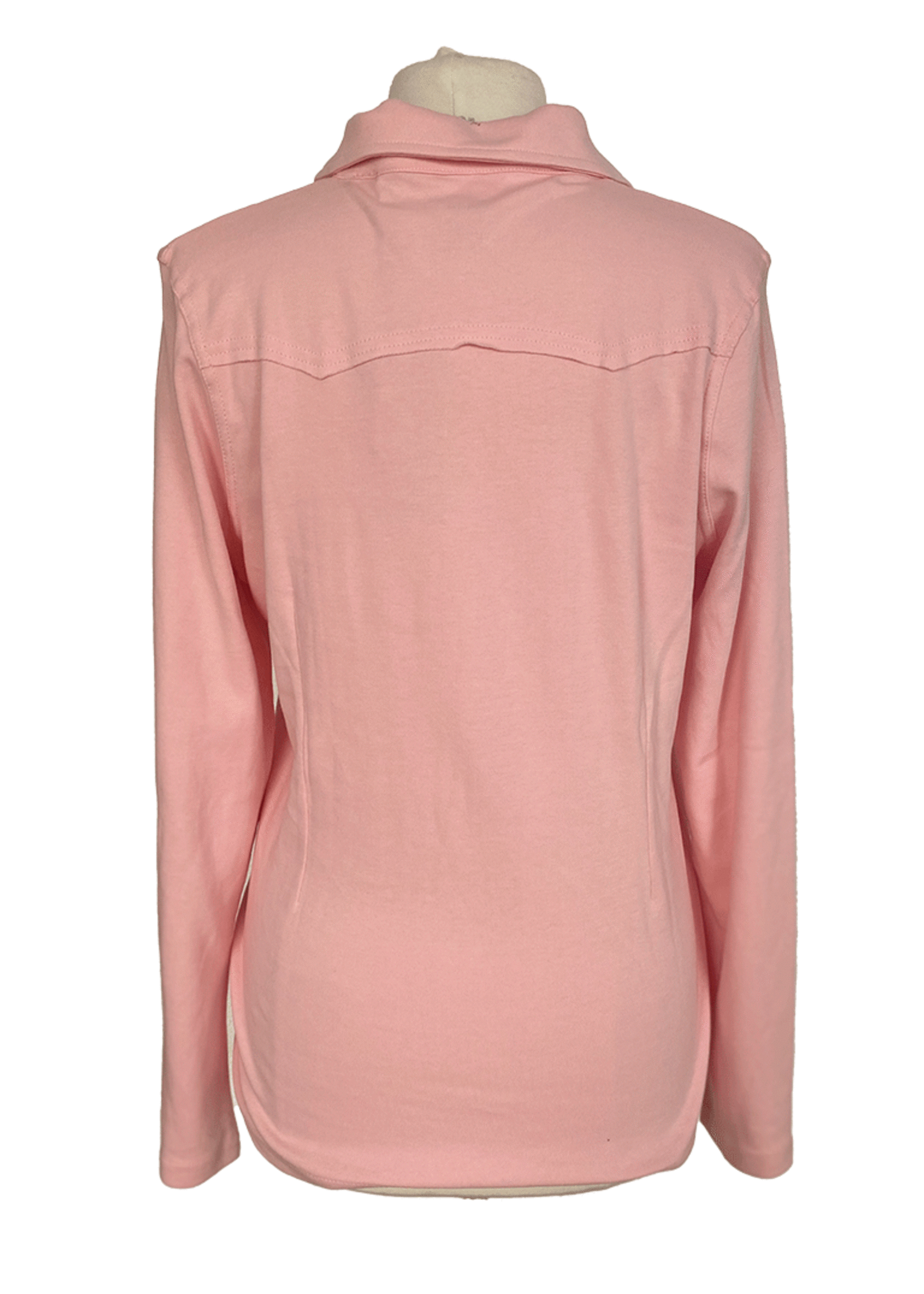 ESPRIT Interlock Blouse Long sleeves with Pockets Rose