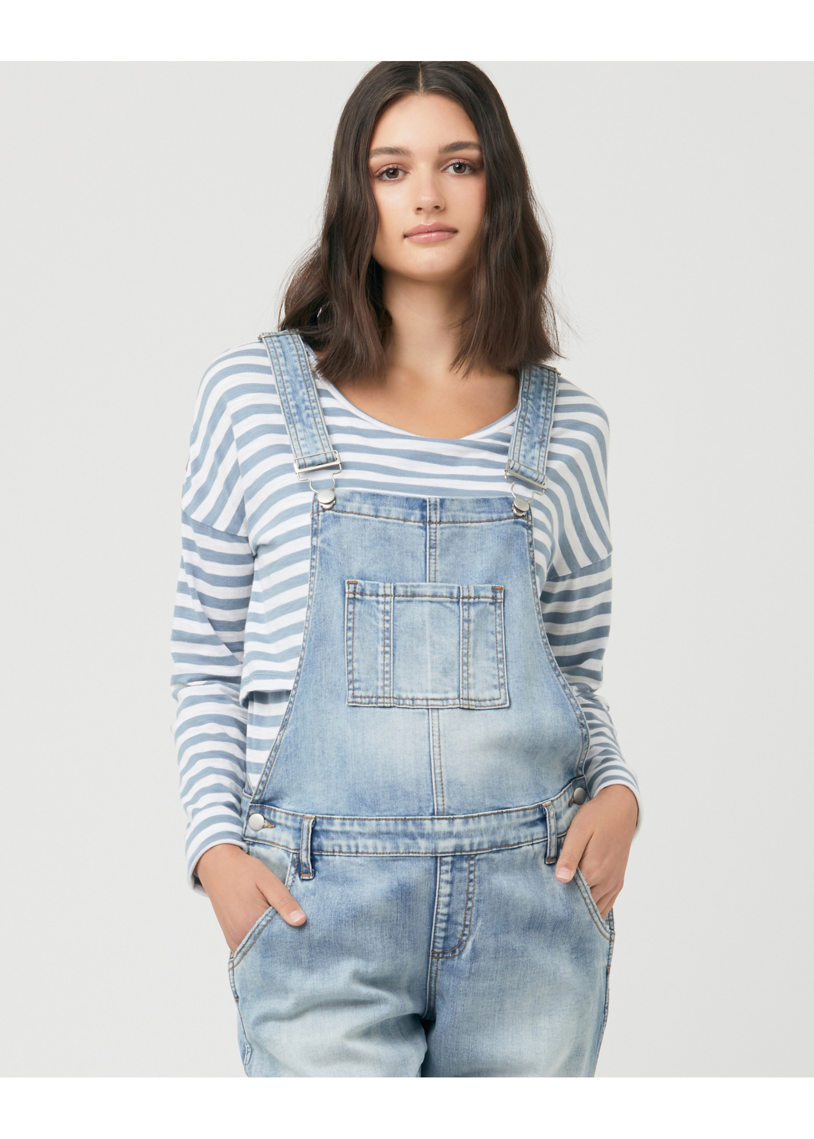 RIPE Denim Overalls Pale Blue