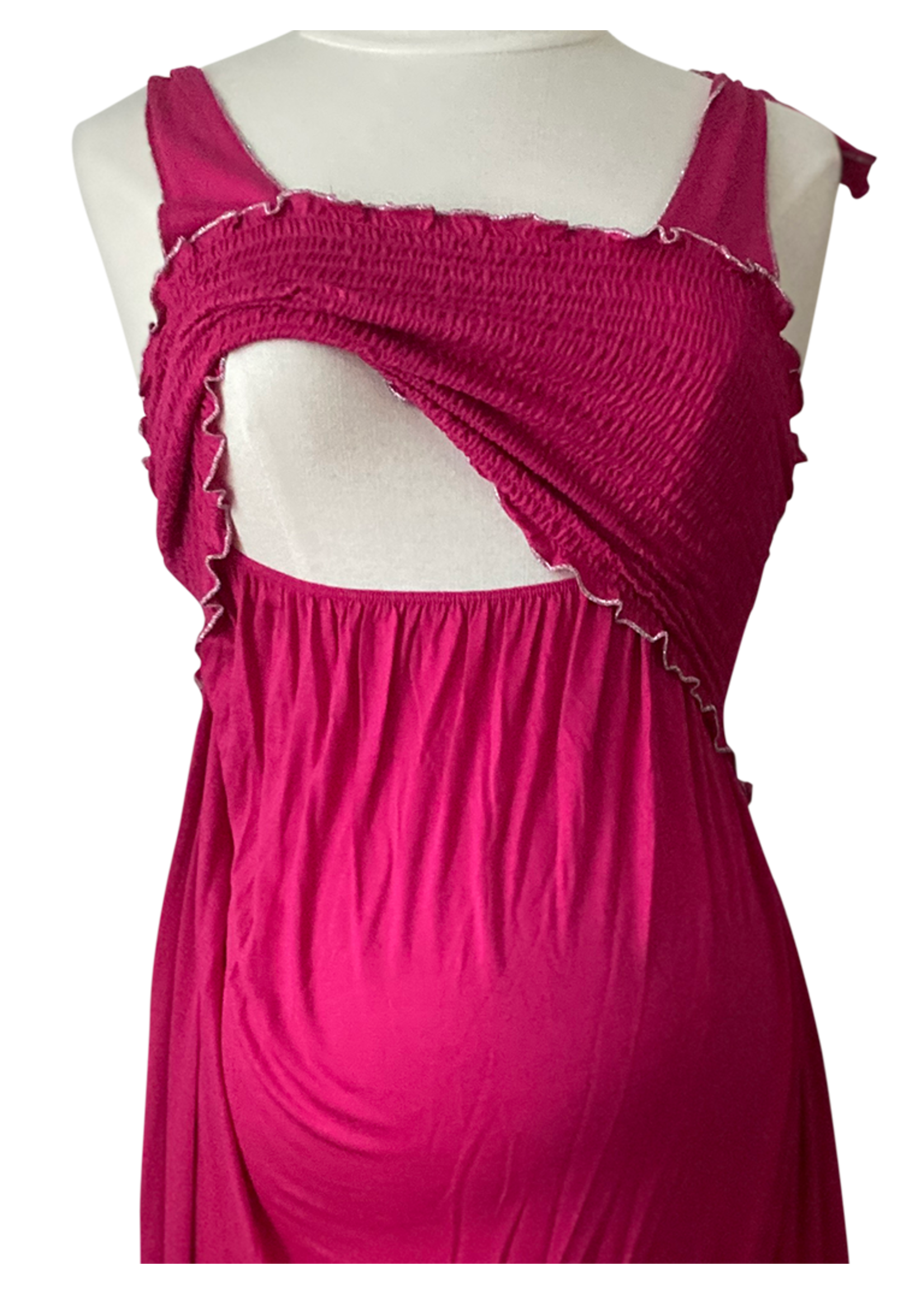 BOOB Nursing Dress Goldie Fuchsia