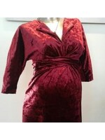 FRAGILE HUG ME DRESS D32 RED PLUM XS