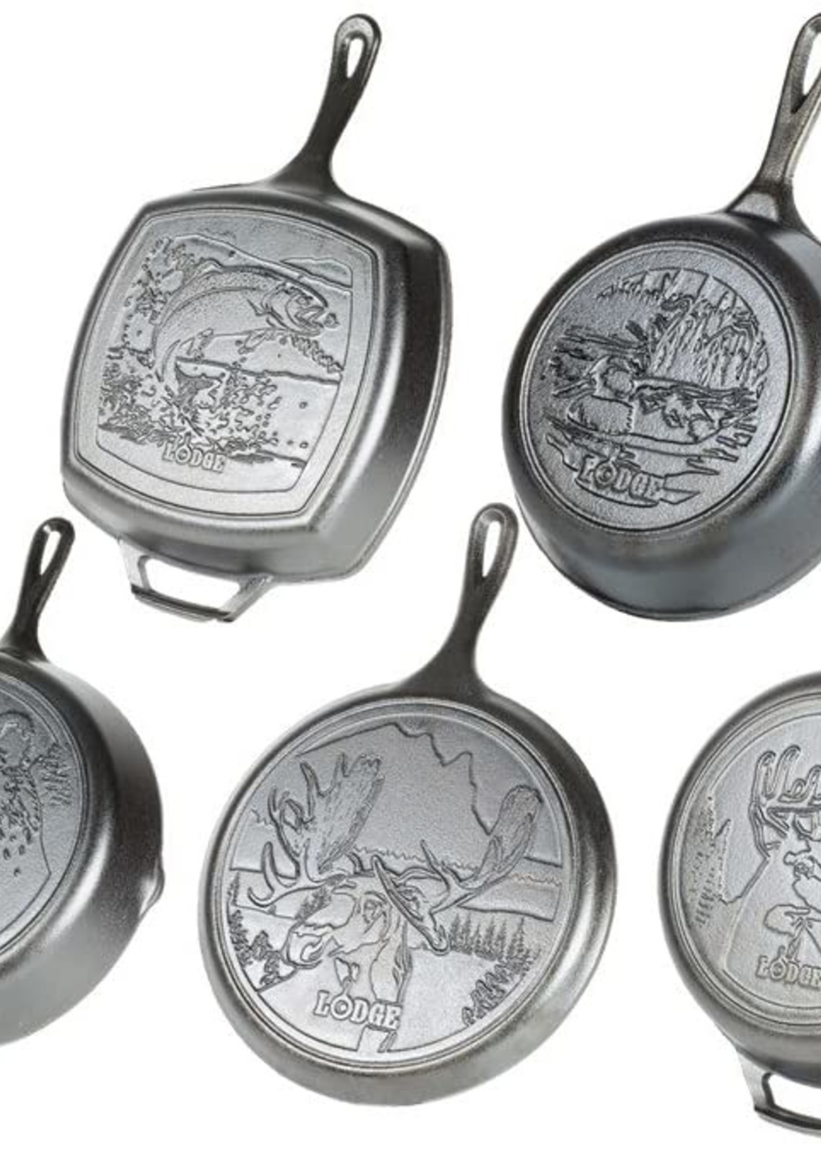 LODGE LODGE WILDLIFE SERIE SKILLETS GIETIJZER